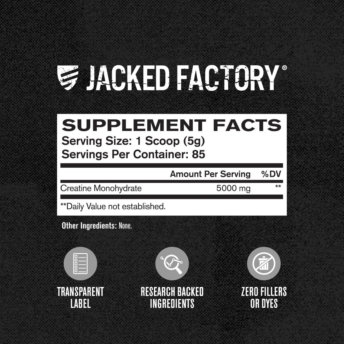 Foto 5 | Suplemento De Creatina Jacked Factory Creatina Monohidrato - Venta Internacional.