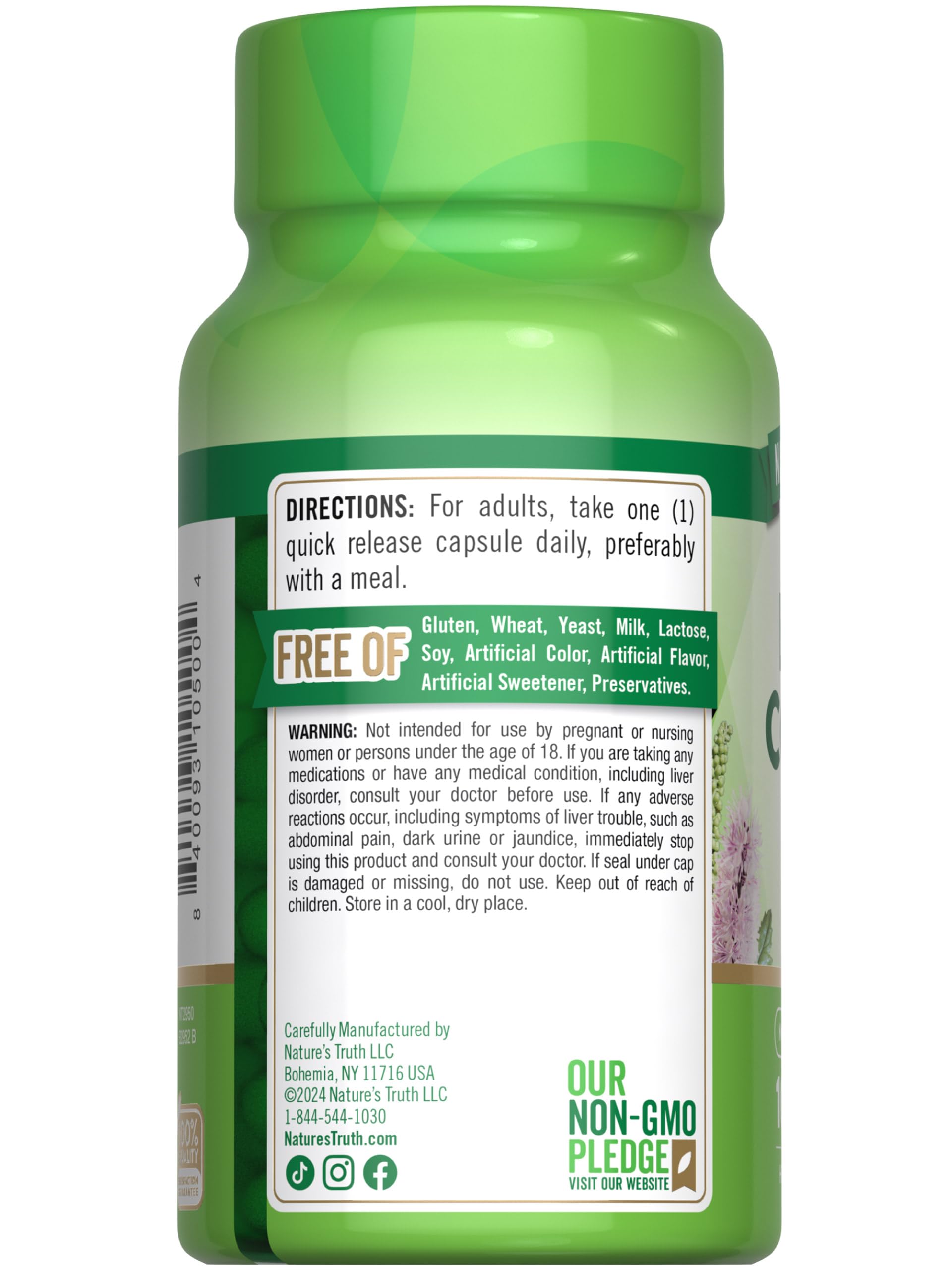 Foto 8 pulgar | Suplemento Nature's Truth Black Cohosh 100 Cápsulas - Venta Internacional.