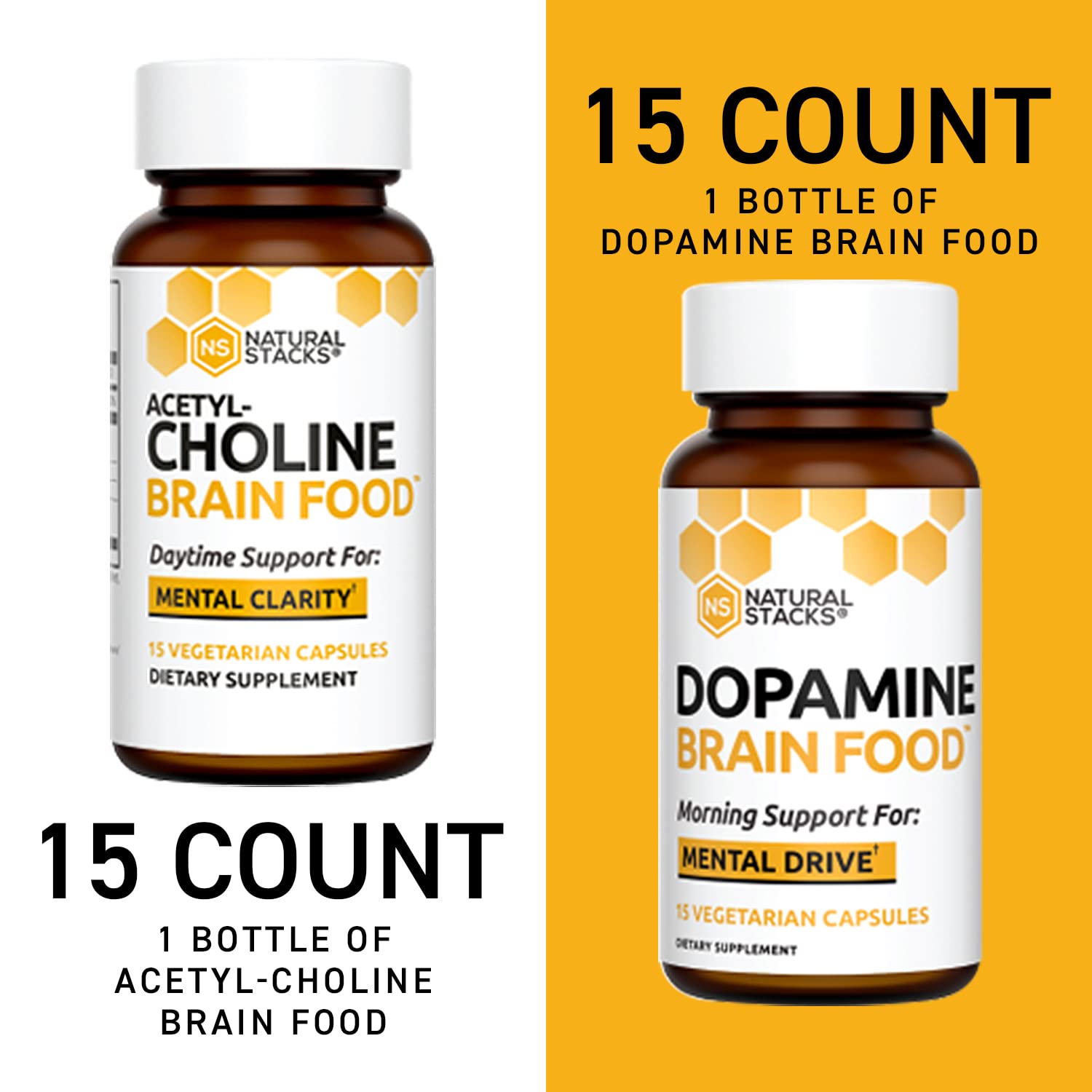 Foto 2 | Supplement Natural Stacks Brain Food Stack Box  Paquete De 4 - Venta Internacional.