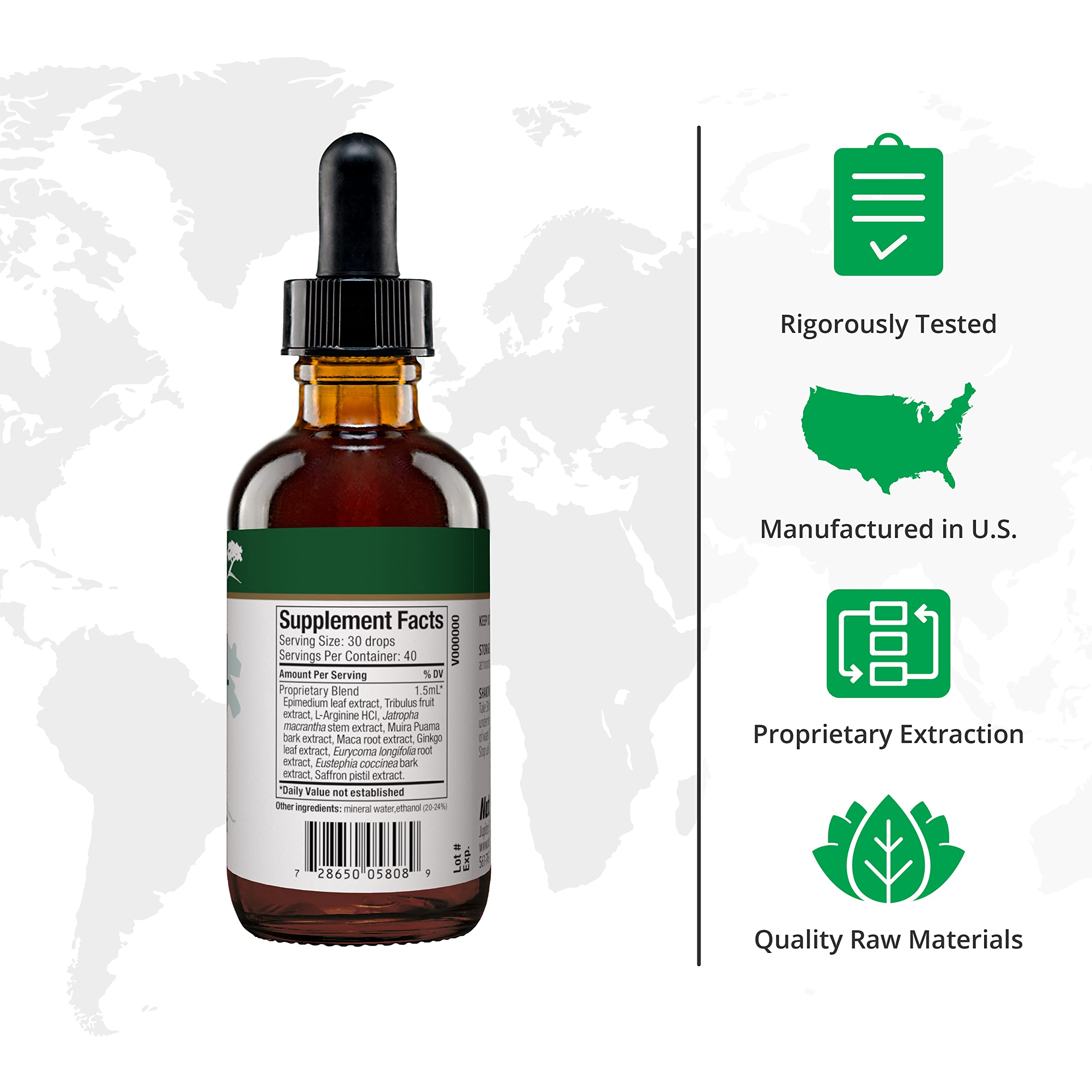 Foto 2 | Suplemento Nutramedix Natural Boost Para Hombres Con Aminoácidos 60 Ml - Venta Internacional.