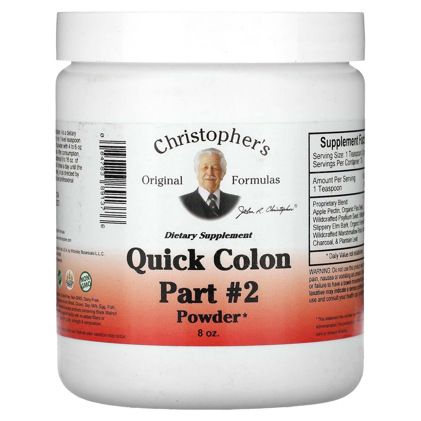Foto 2 pulgar | Limpiador De Colon Dr. Christopher's Cleanse Quick Colon D-tox 240 Ml - Venta Internacional.