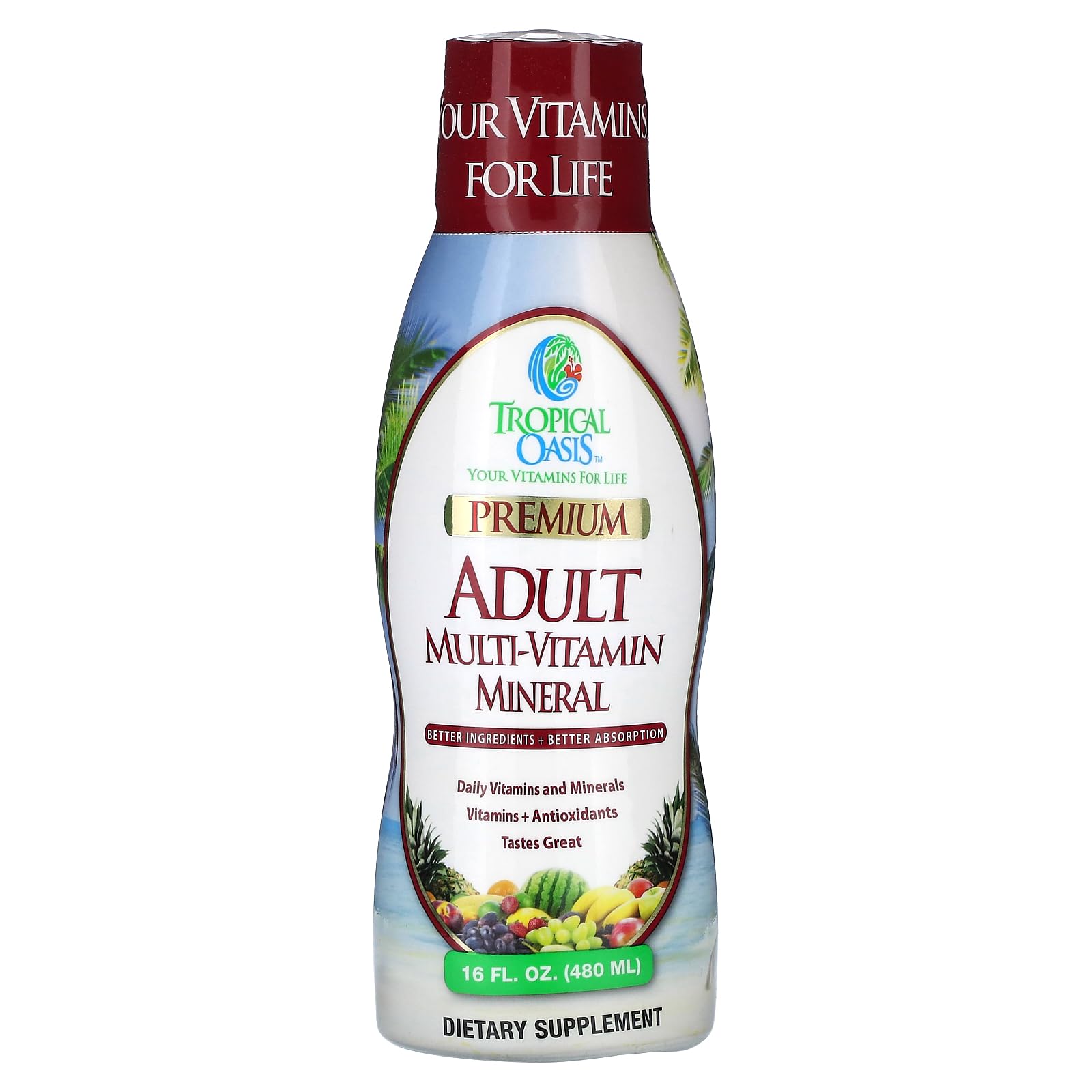 Foto 2 pulgar | Suplemento Mineral Multivitamínico Tropical Oasis  480 Ml - Venta Internacional.