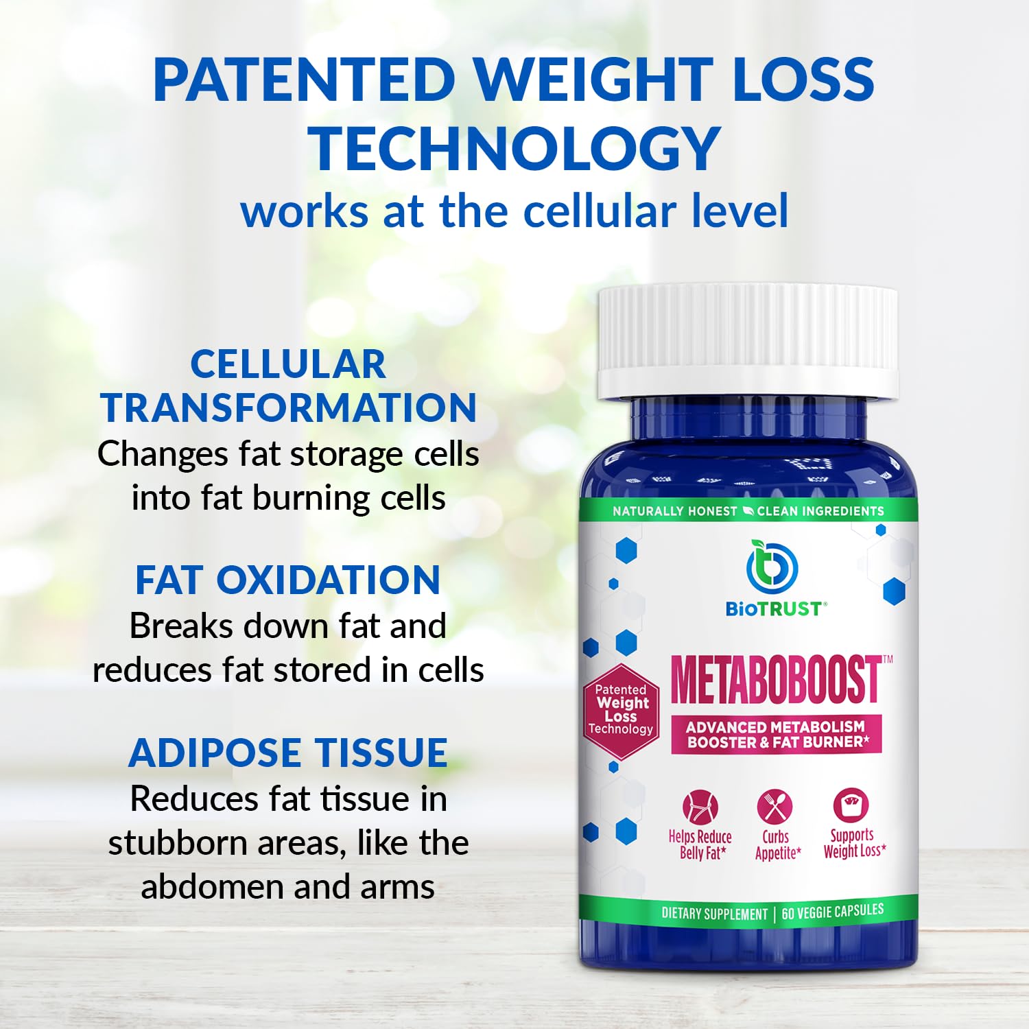 Foto 4 | Suplemento Para Bajar De Peso Biotrust Metaboboost 60 Cápsulas - Venta Internacional.