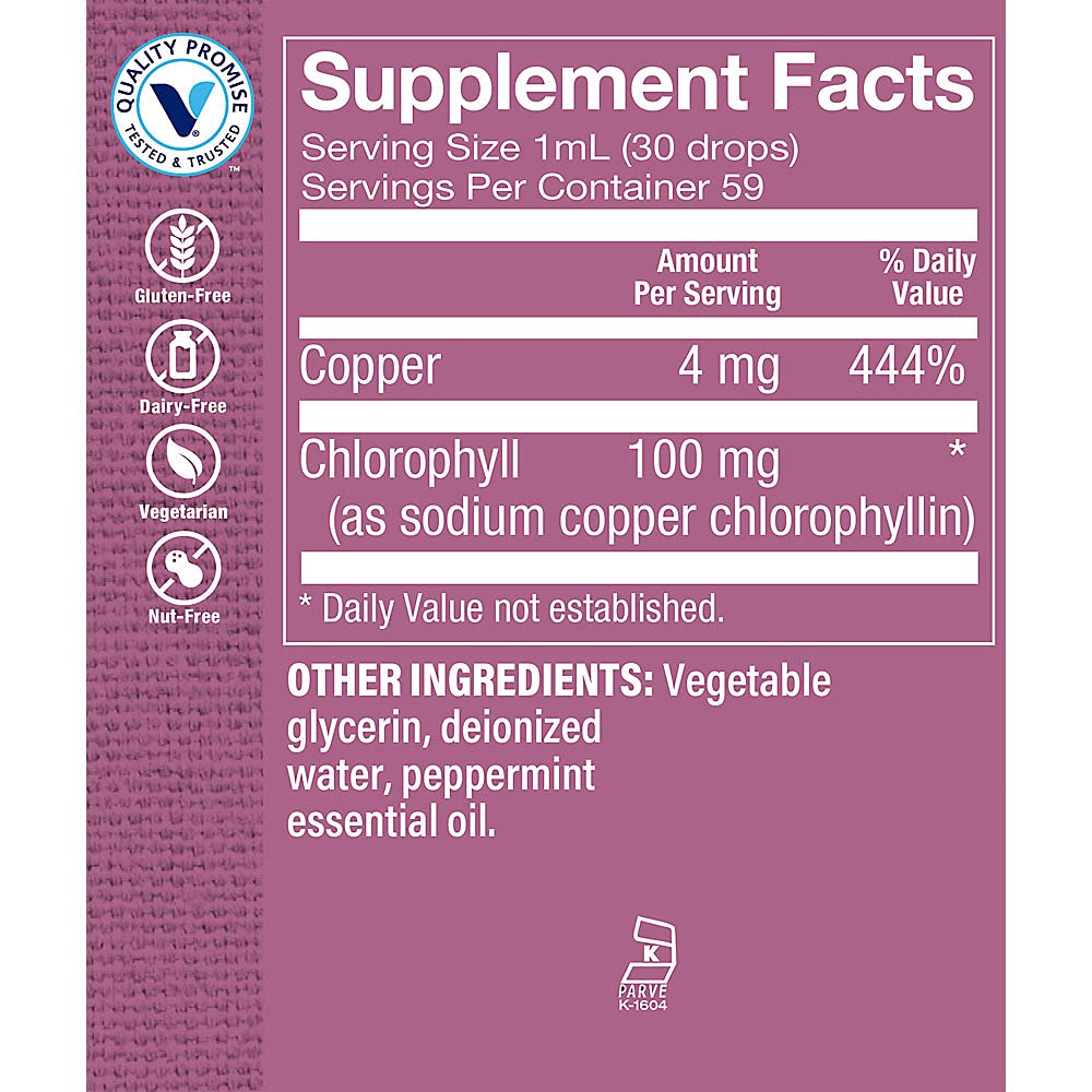 Foto 3 | Complementa La Clorofila Líquida The Vitamin Shoppe De 100 Mg - Venta Internacional.
