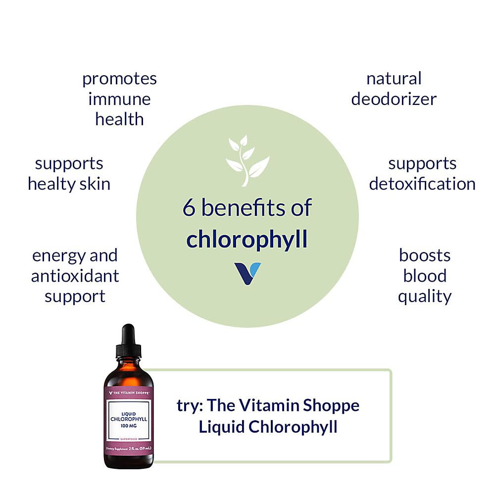 Foto 5 | Complementa La Clorofila Líquida The Vitamin Shoppe De 100 Mg - Venta Internacional.