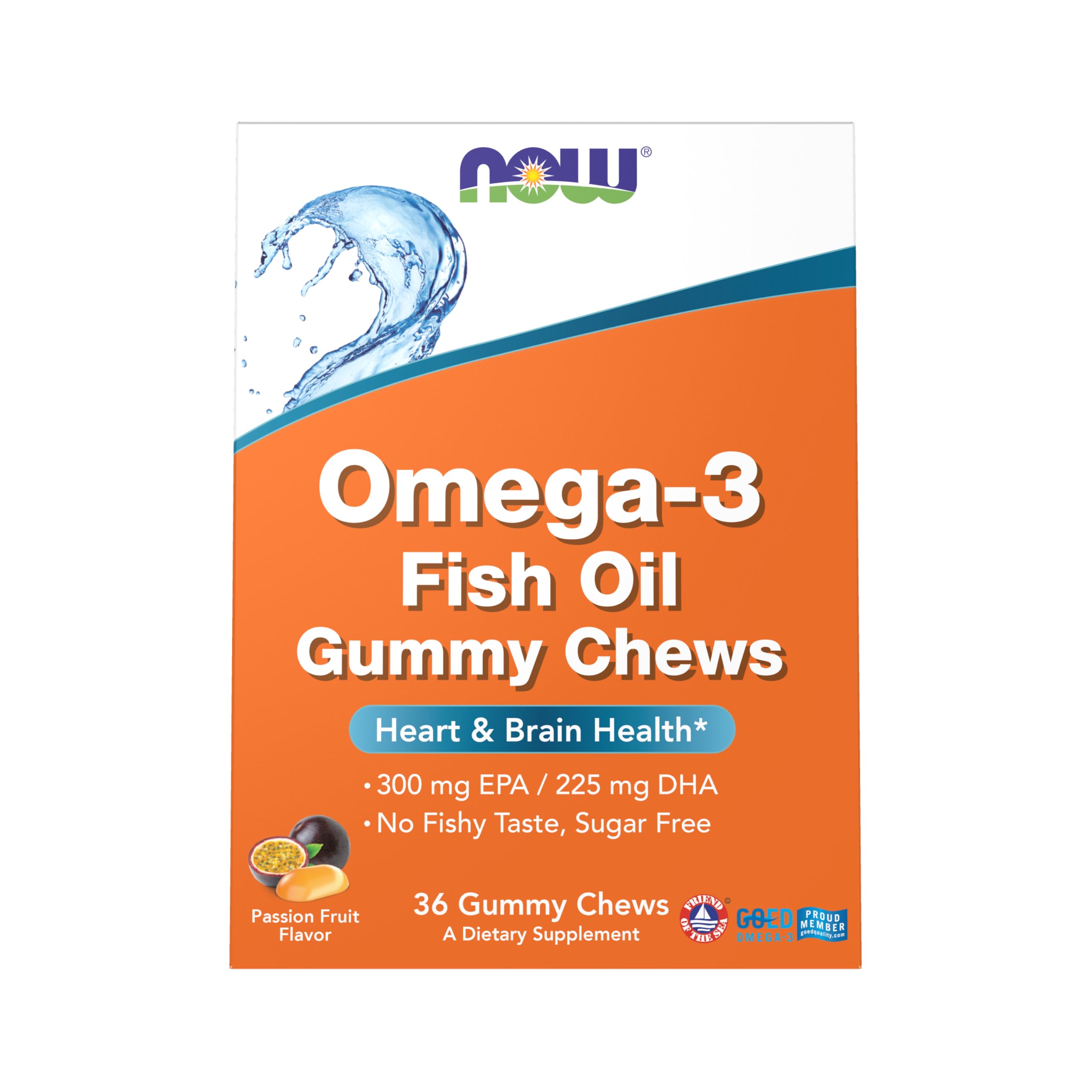 Foto 2 pulgar | Gomitas Masticables Con Aceite De Pescado Omega-3 Supplements Now  36 Naranjas - Venta Internacional.