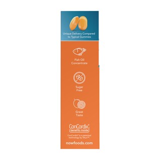 Foto 3 | Gomitas Masticables Con Aceite De Pescado Omega-3 Supplements Now 36 Naranjas - Venta Internacional.