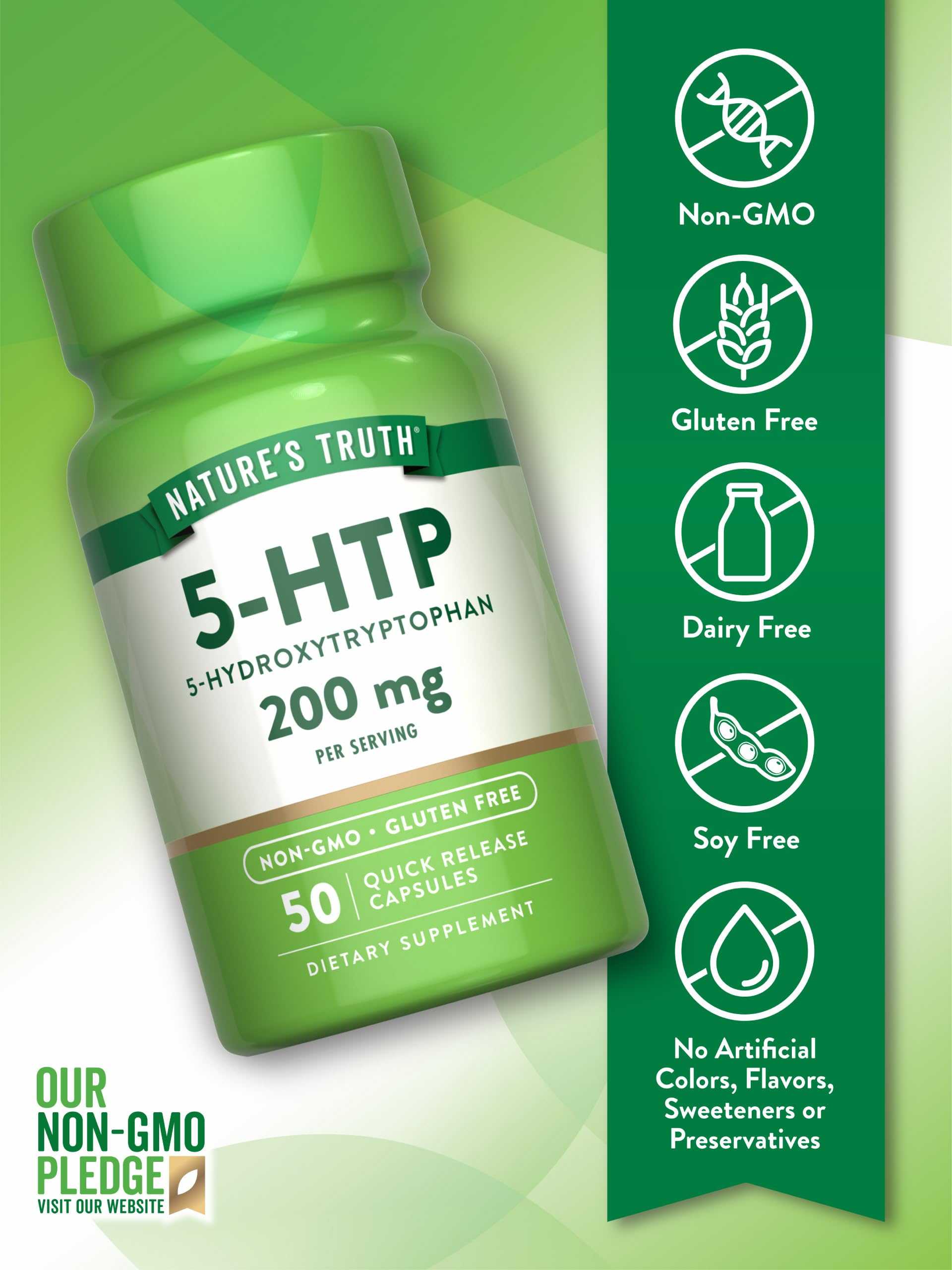 Foto 3 | Suplemento Nature's Truth 5htp  200 Mg  Cápsulas  50 Unidades - Venta Internacional.
