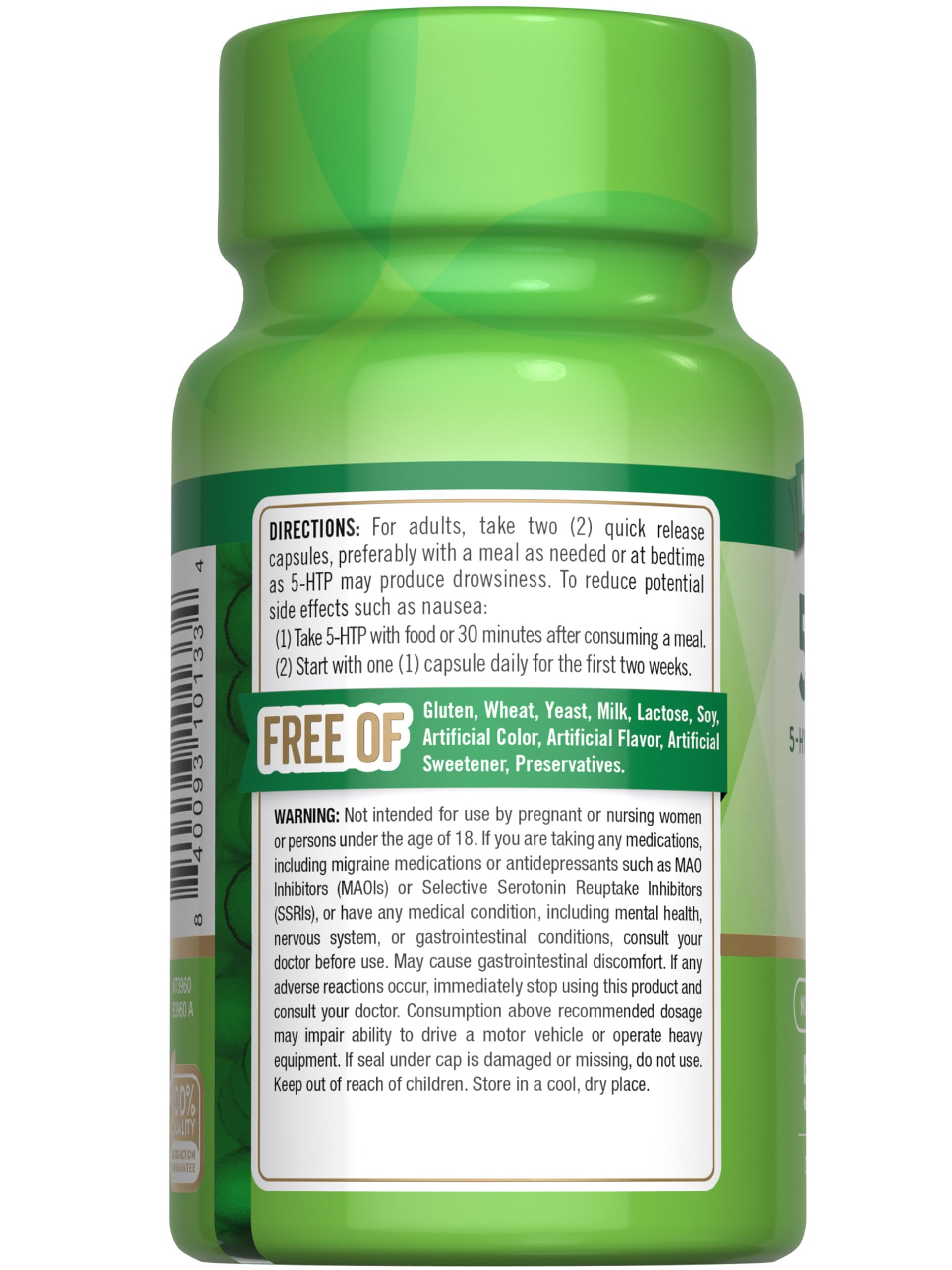 Foto 8 pulgar | Suplemento Nature's Truth 5htp  200 Mg  Cápsulas  50 Unidades - Venta Internacional.