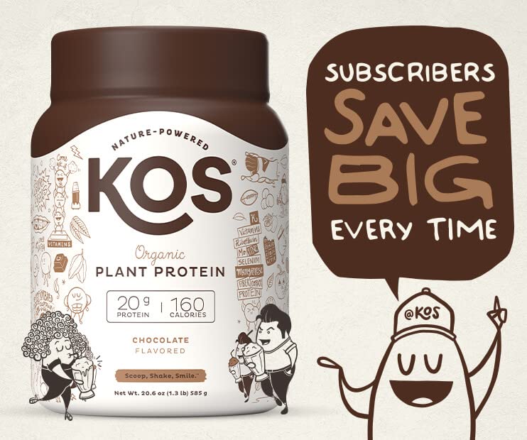 Foto 5 | Proteína En Polvo Kos  Chocolate Orgánico A Base De Plantas  450 G - Venta Internacional.