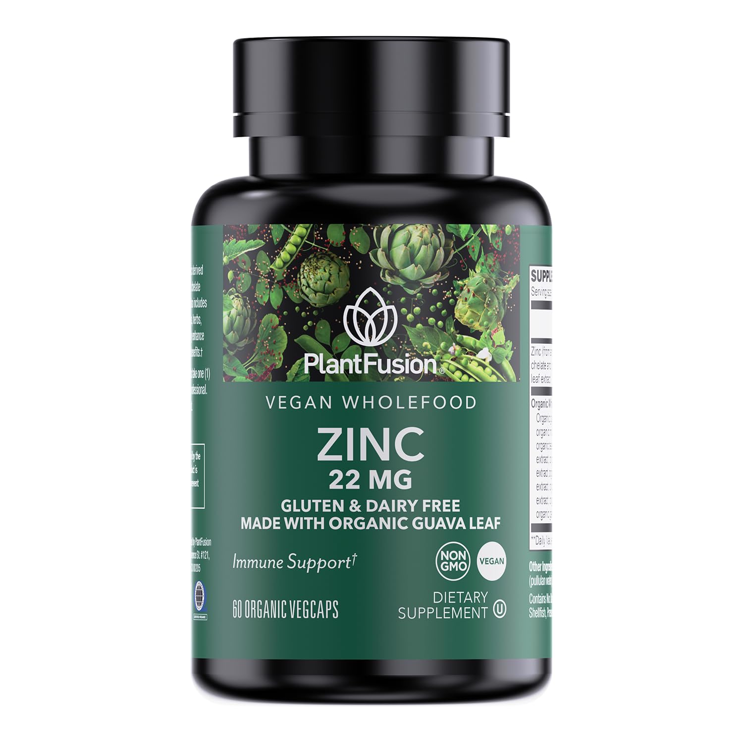 Foto 2 pulgar | Suplementos Plantfusion Vegan Zinc 22 Mg Con Alimentos Integrales 60 Cápsulas - Venta Internacional.
