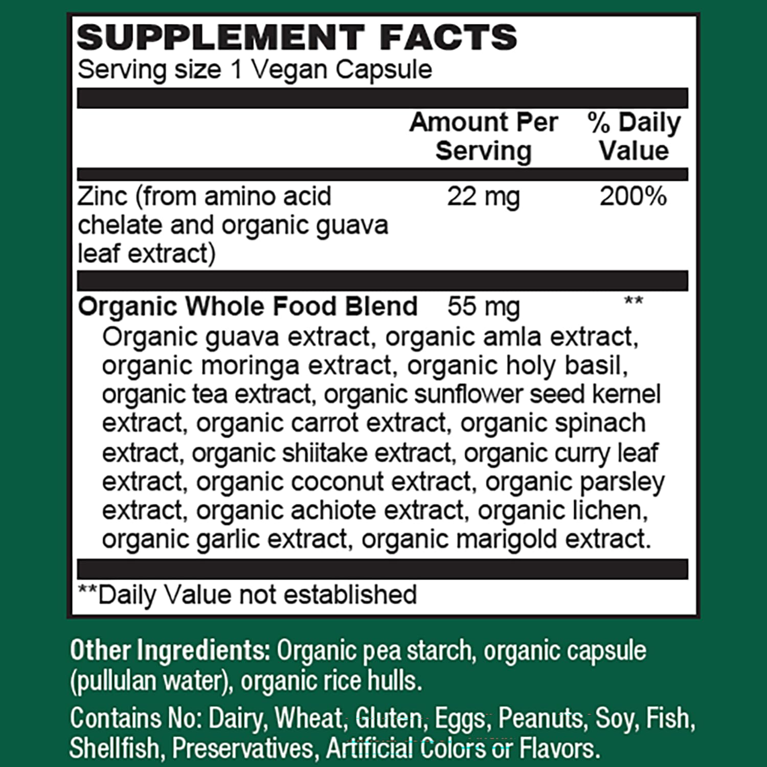 Foto 4 | Suplementos Plantfusion Vegan Zinc 22 Mg Con Alimentos Integrales 60 Cápsulas - Venta Internacional.