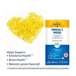 Foto 3 | Suplemento De Aceite De Pescado Omega 3 De Country Life De 2000 Mg Con Epa Y Dha - Venta Internacional.
