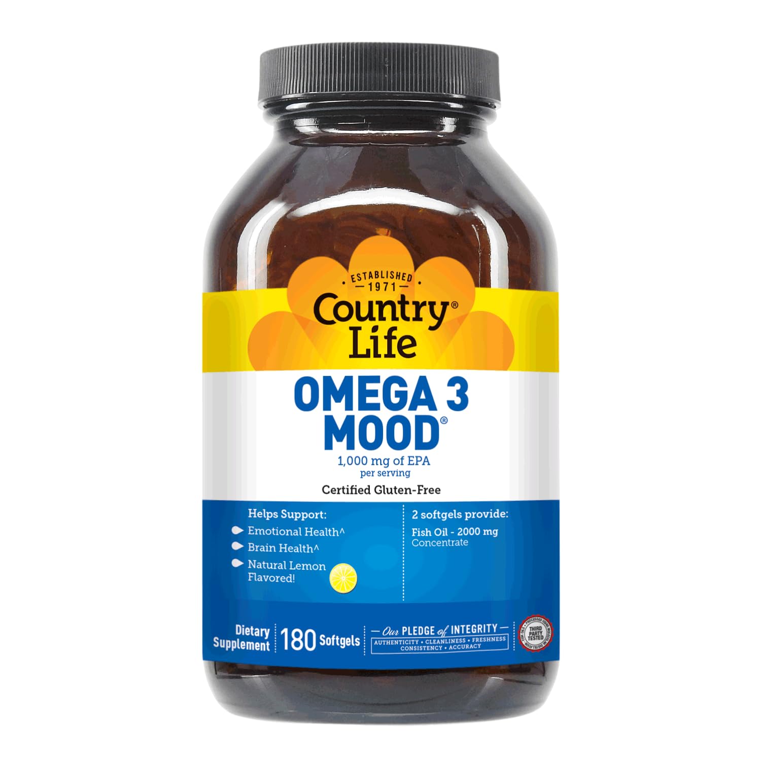 Foto 5 pulgar | Suplemento De Aceite De Pescado Omega 3 De Country Life De 2000 Mg Con Epa Y Dha - Venta Internacional.