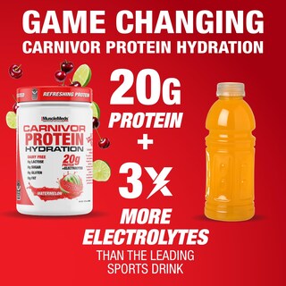 Foto 3 | Bebida Hidratante Proteica En Polvo Musclemeds Carnivor 20g - Venta Internacional.