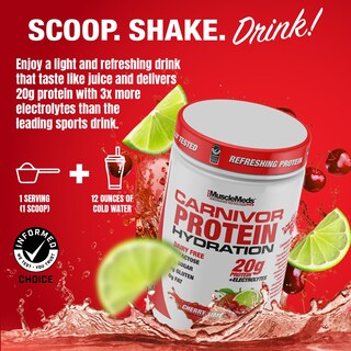 Foto 4 | Bebida Hidratante Proteica En Polvo Musclemeds Carnivor 20g - Venta Internacional.