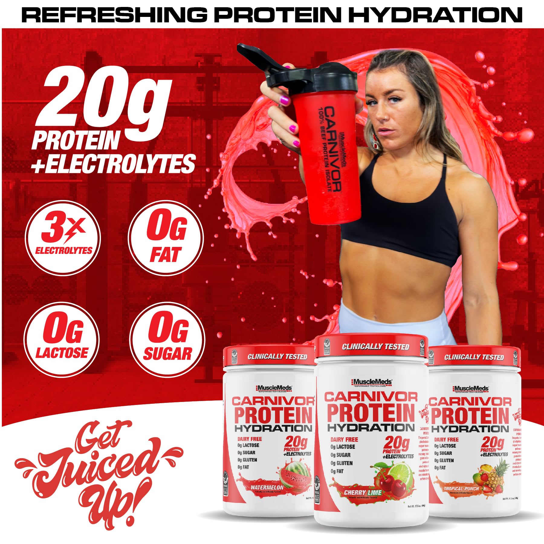 Foto 6 pulgar | Bebida Hidratante Proteica En Polvo Musclemeds Carnivor 20g - Venta Internacional.