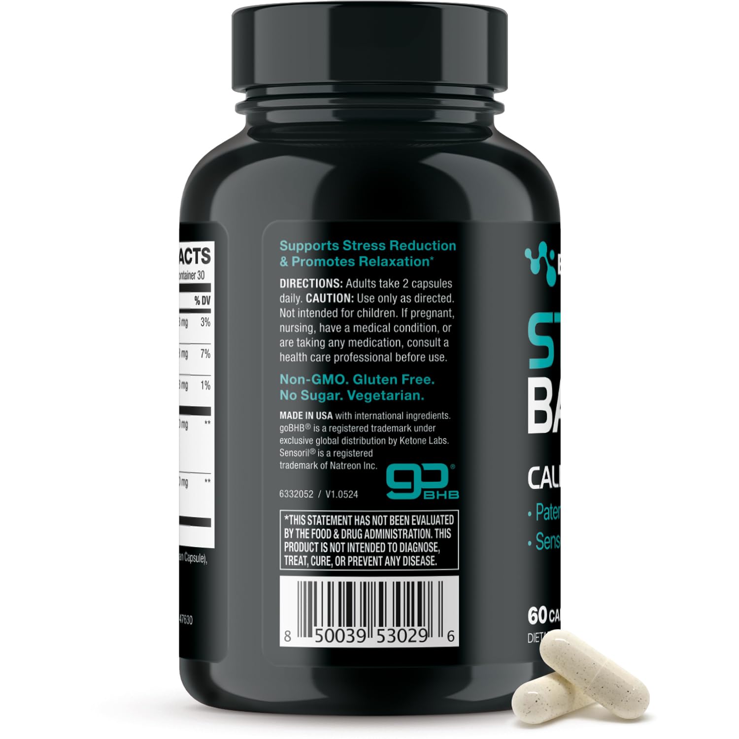 Foto 8 pulgar | Suplemento: Real Ketones Stress Balance Sensoril Ashwagandha - Venta Internacional.
