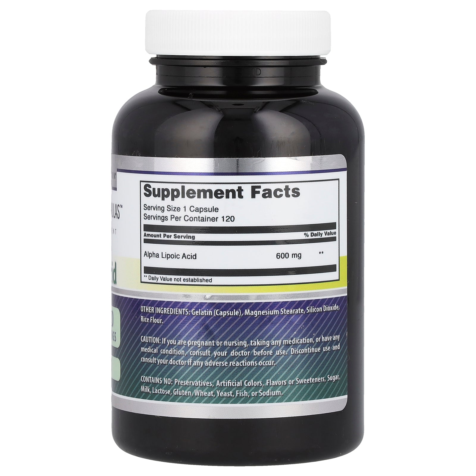 Foto 3 pulgar | Suplemento De Ácido Alfa Lipoico De Amazing Nutrition 600 Mg 120 Cápsulas - Venta Internacional.