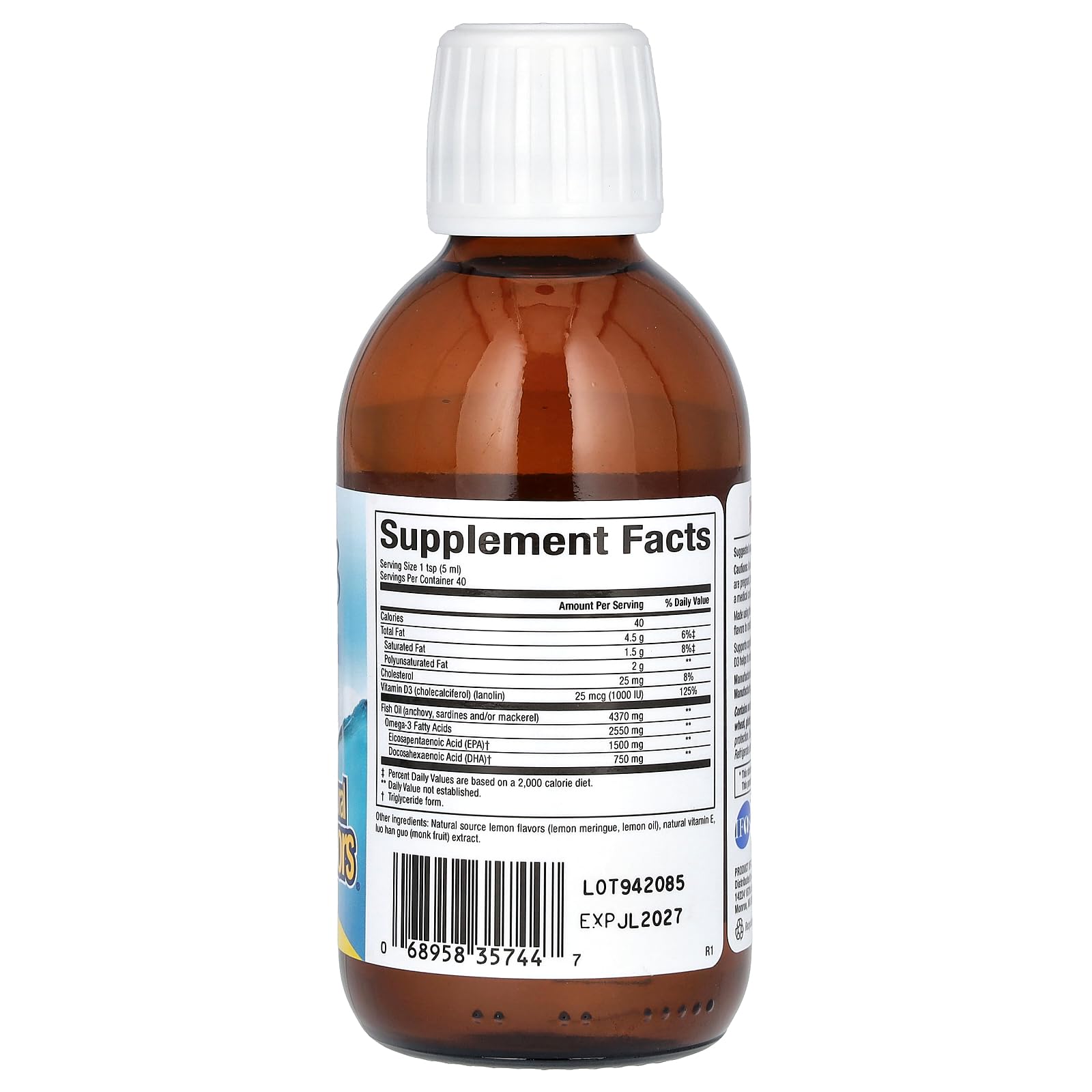 Foto 2 | Suplemento Natural Factors Omega 3 1500 Mg Epa 750 Mg Dha - Venta Internacional.