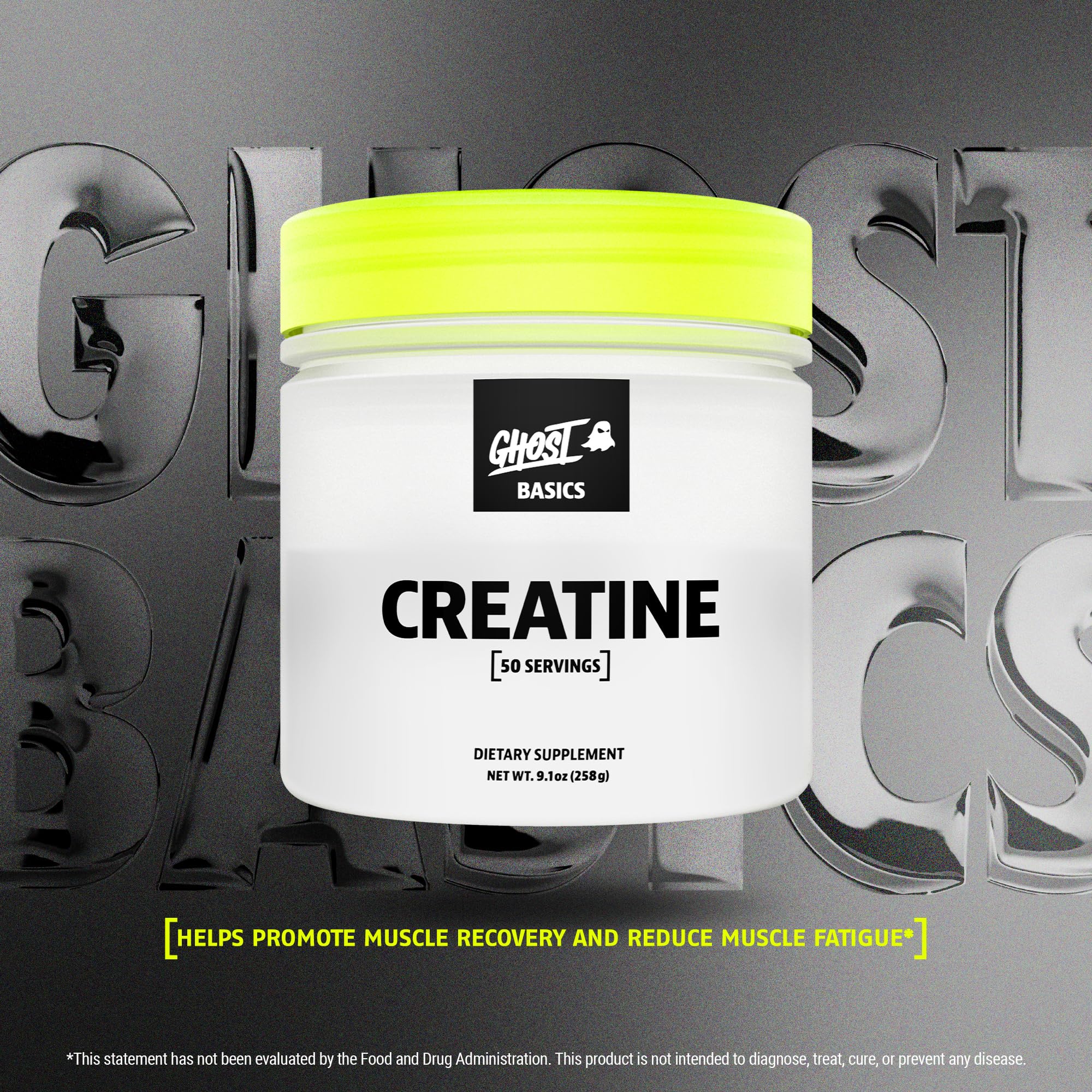Foto 3 pulgar | Suplemento De Monohidrato De Creatina En Polvo Ghost Basics 250 G - Venta Internacional.