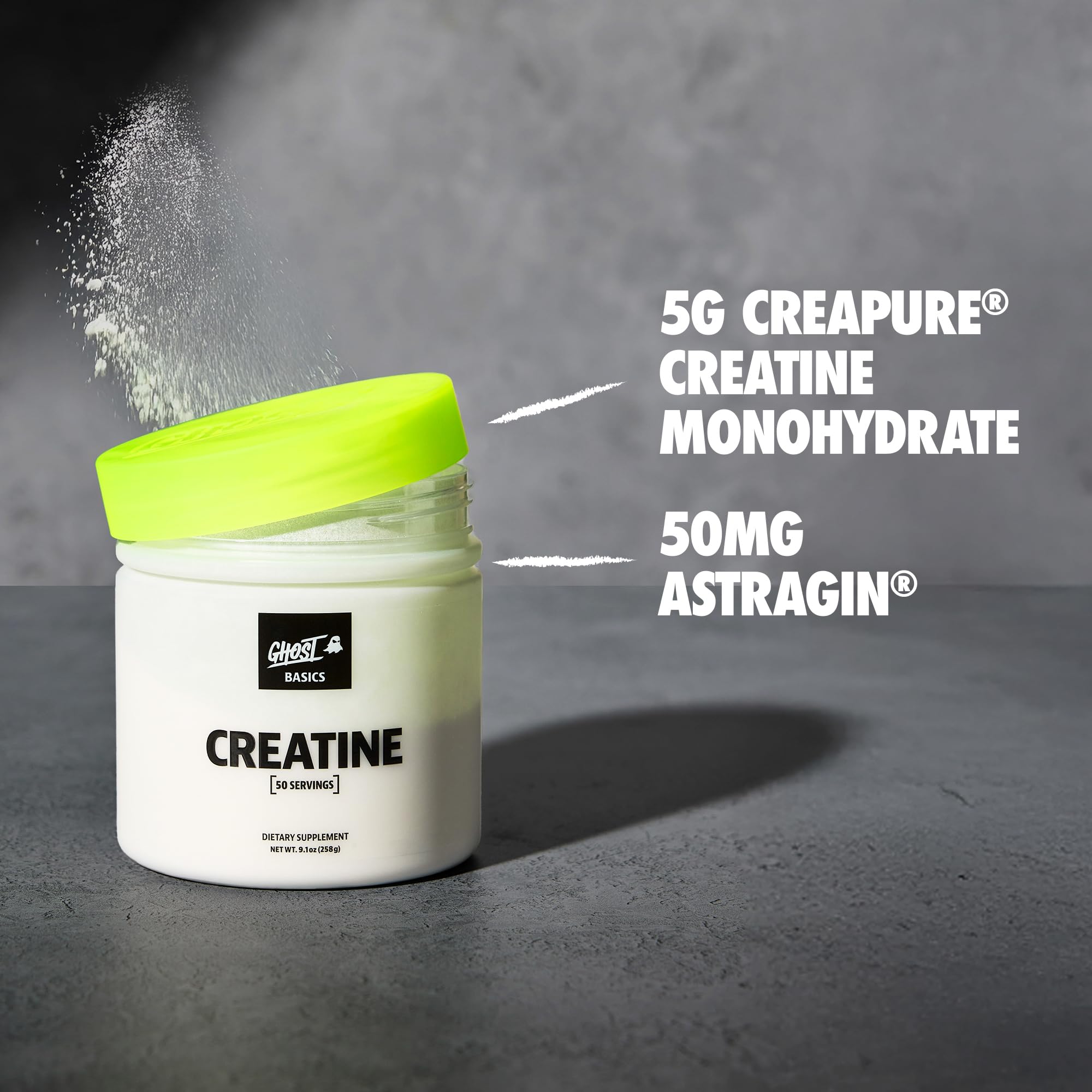 Foto 4 pulgar | Suplemento De Monohidrato De Creatina En Polvo Ghost Basics 250 G - Venta Internacional.