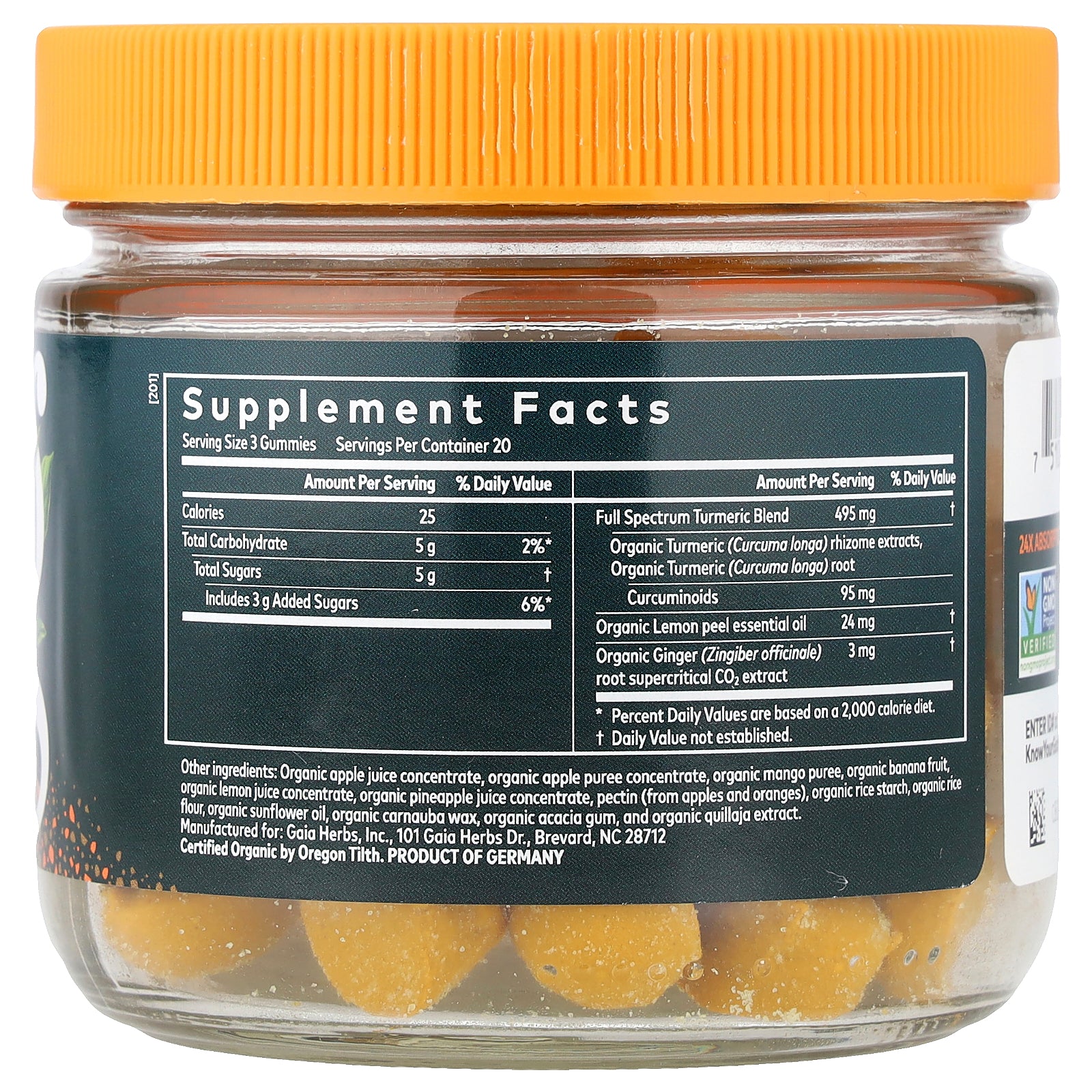 Foto 3 pulgar | Suplemento Gaia Herbs Turmeric Supreme Gomies 60 Unidades - Venta Internacional.