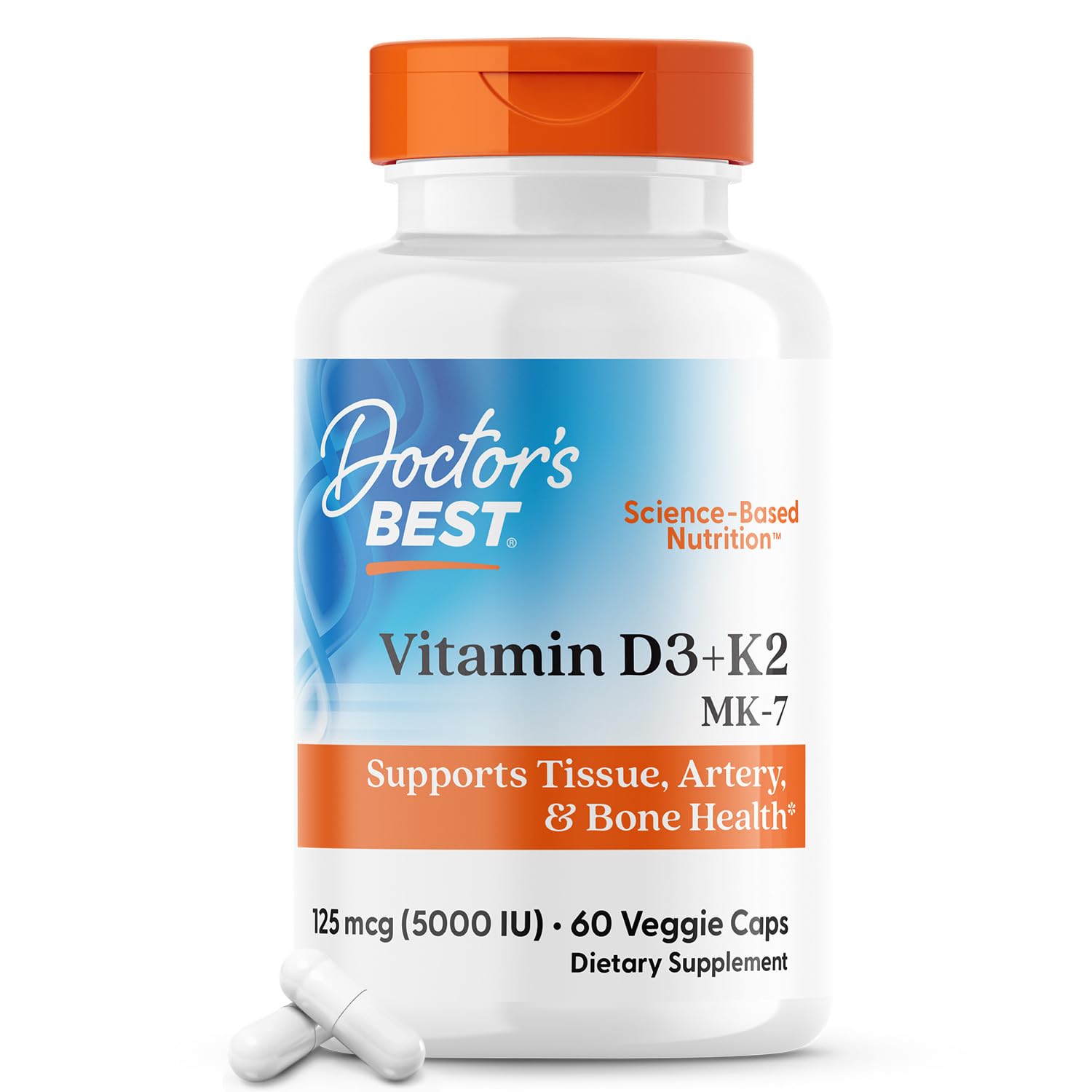 Foto 2 pulgar | Suplemento Doctor's Best De Vitamina D3 + K2 5000 Ui  60 Cápsulas - Venta Internacional.