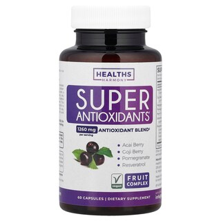 Foto 1 | Superantioxidantes Harmony De Supplement Healths 60 Cápsulas - Venta Internacional.