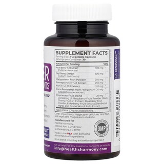 Foto 2 | Superantioxidantes Harmony De Supplement Healths 60 Cápsulas - Venta Internacional.