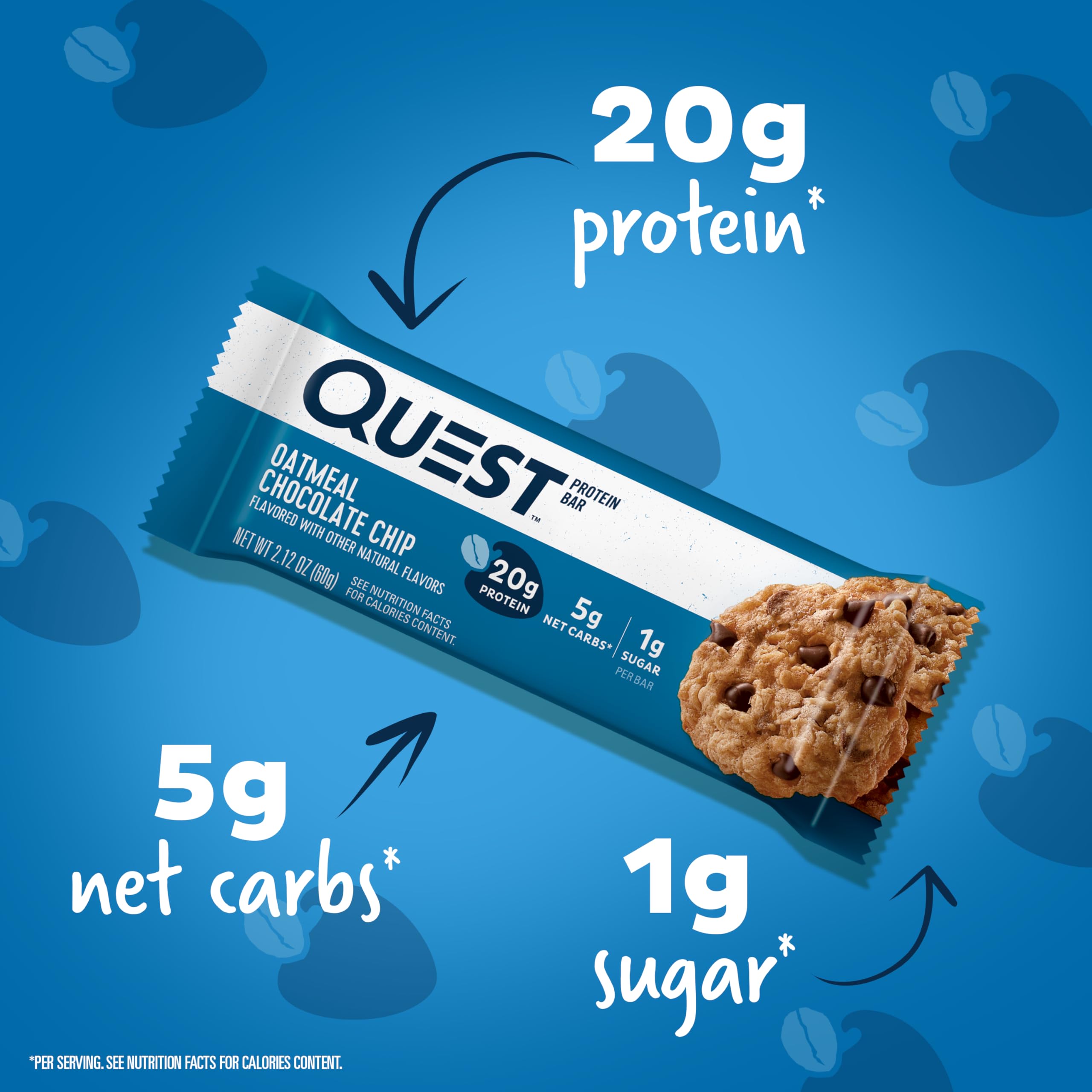 Foto 3 pulgar | Protein Bars Quest Nutrition Con Chispas De Avena Y Chocolate  80 G - Venta Internacional.