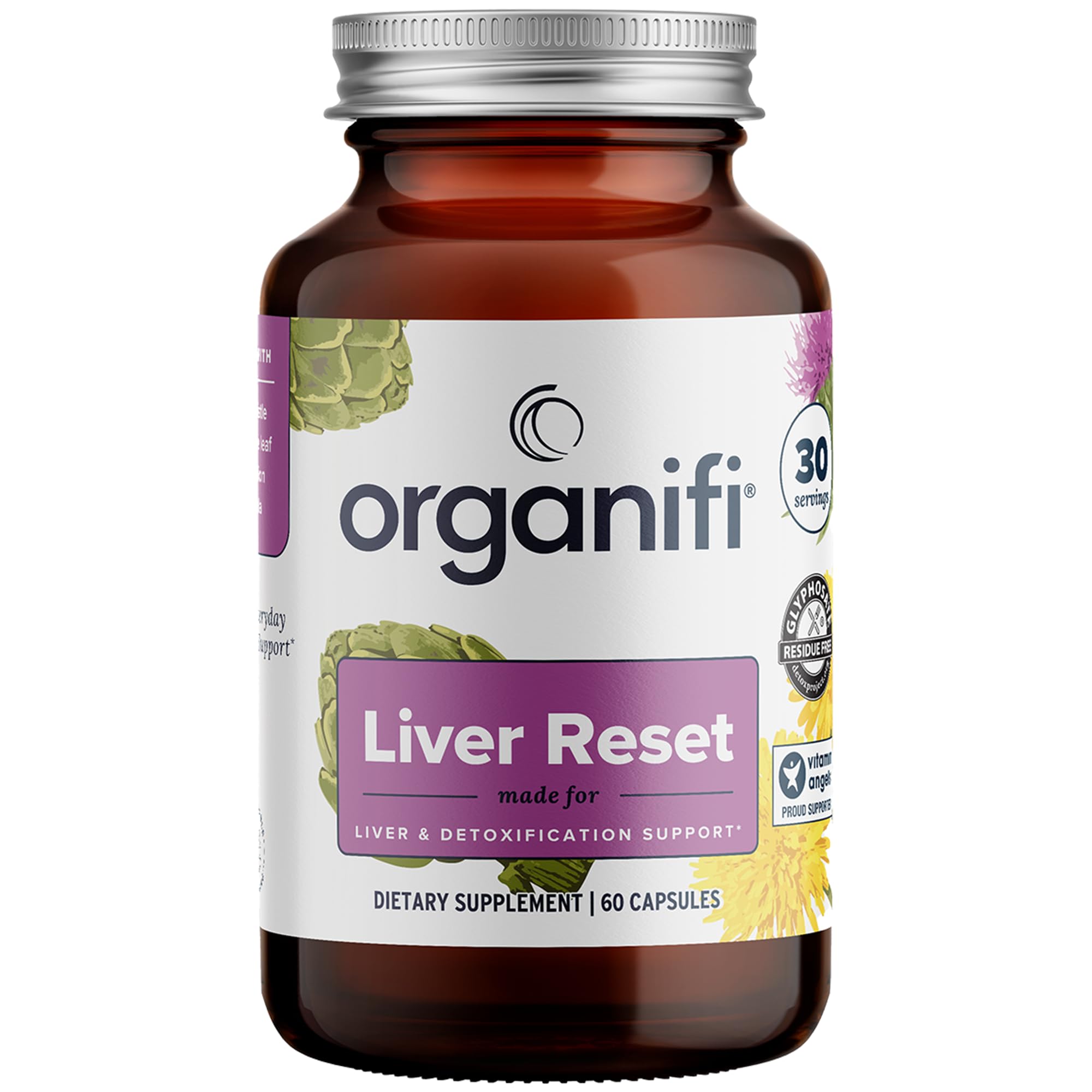 Foto 2 pulgar | Suplemento Organifi Liver Reset Liver Detox 60 Cápsulas - Venta Internacional.