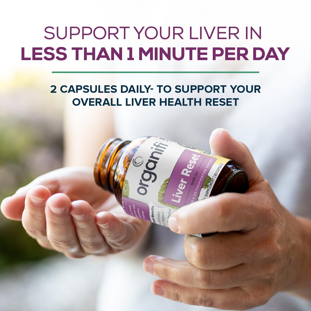 Foto 7 pulgar | Suplemento Organifi Liver Reset Liver Detox 60 Cápsulas - Venta Internacional.