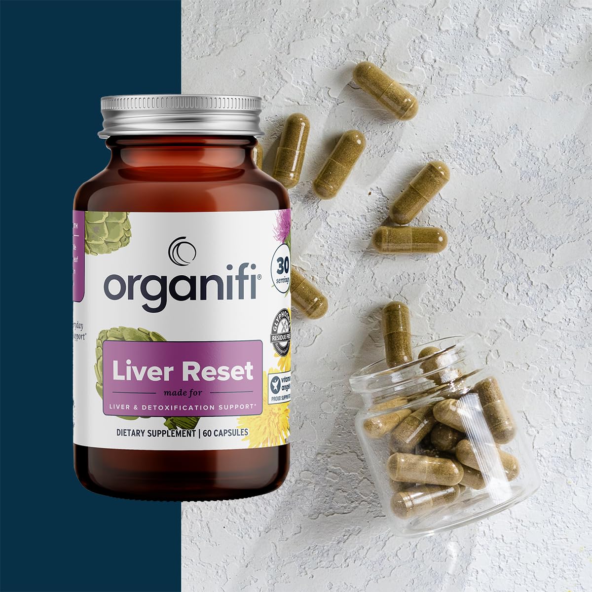 Foto 8 pulgar | Suplemento Organifi Liver Reset Liver Detox 60 Cápsulas - Venta Internacional.