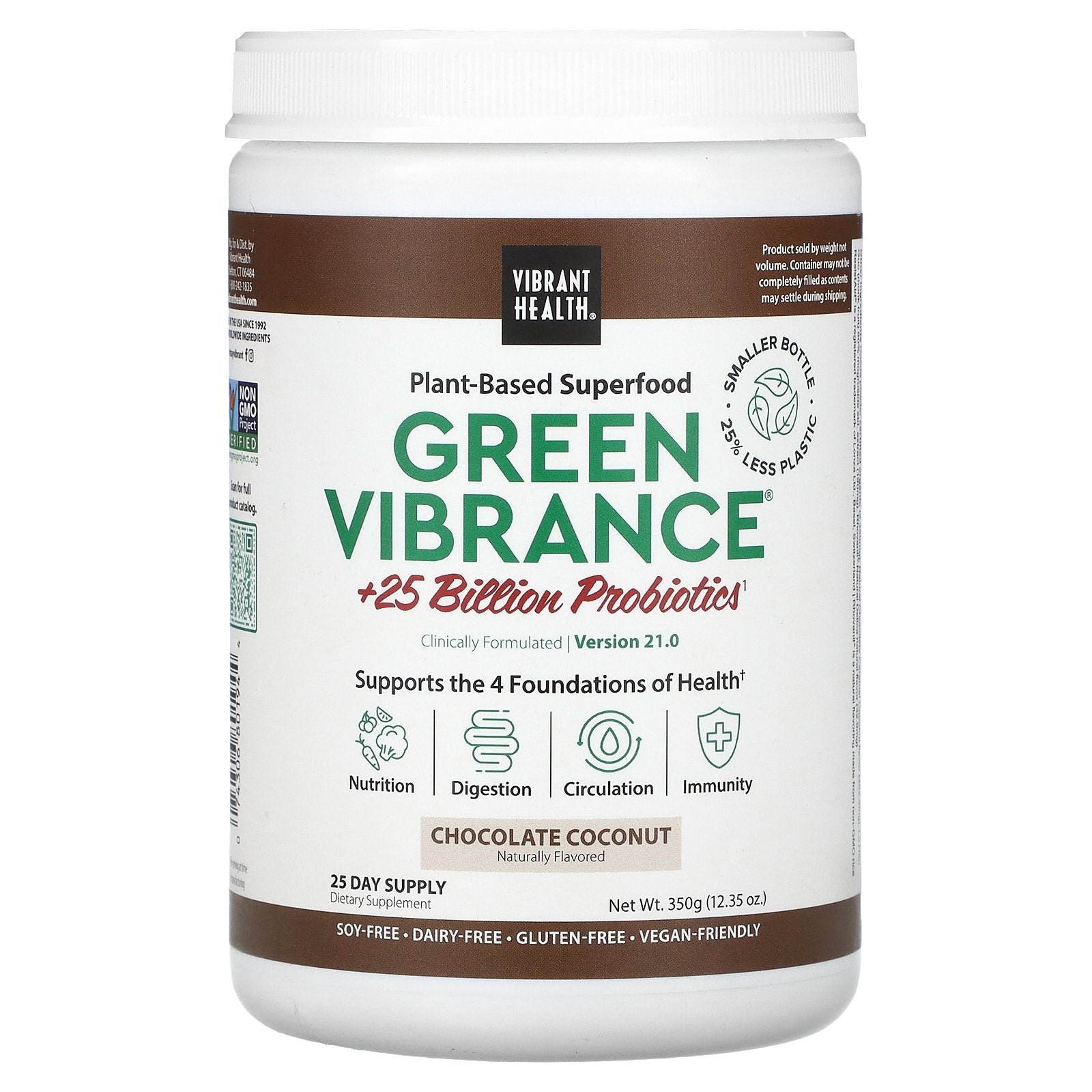 Foto 2 pulgar | Suplemento Vibrant Health Green Vibrance +25 B De Probióticos 350 G - Venta Internacional.