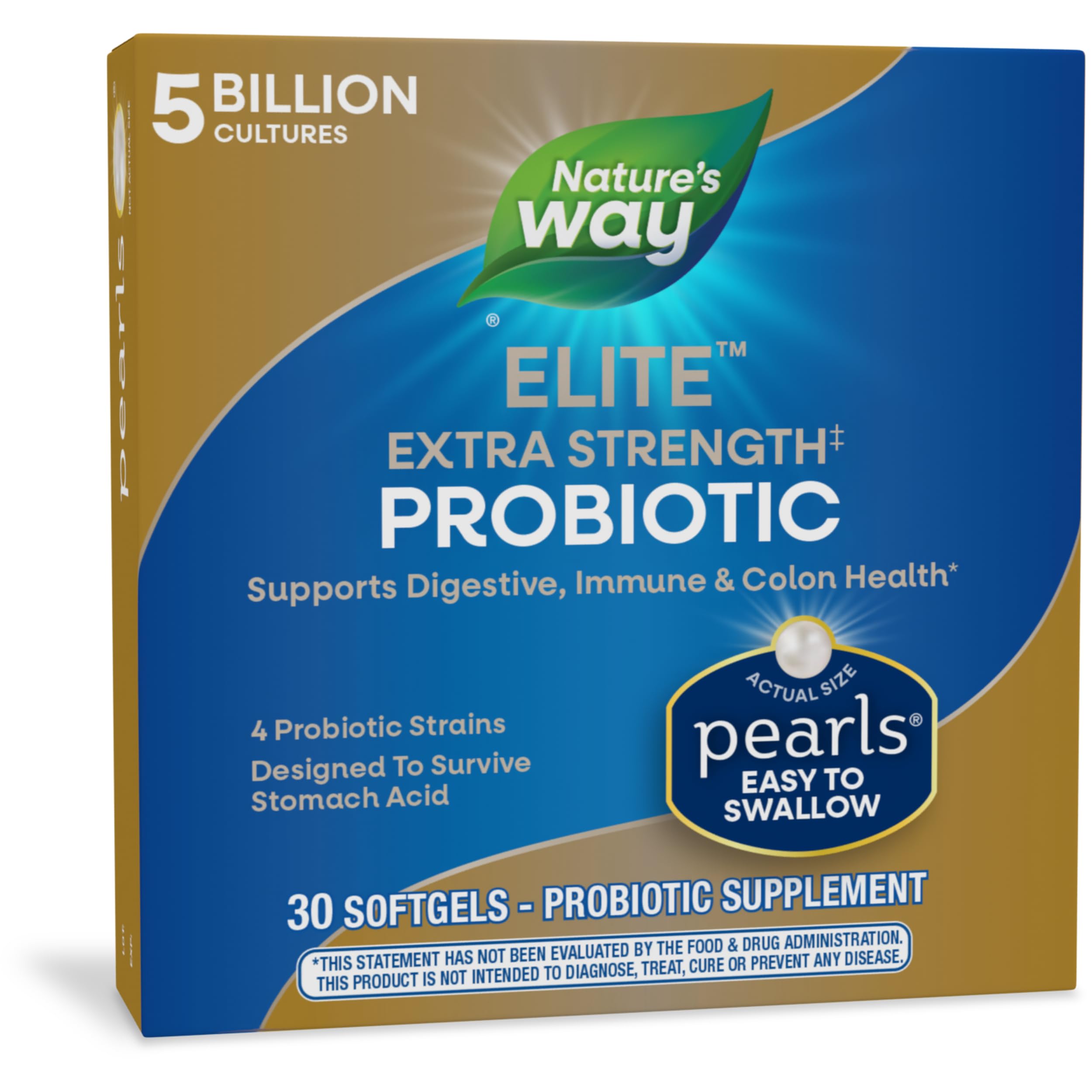 Foto 2 pulgar | Perlas Probióticas Nature's Way Elite Extra Strength 30 Cápsulas Blandas - Venta Internacional.