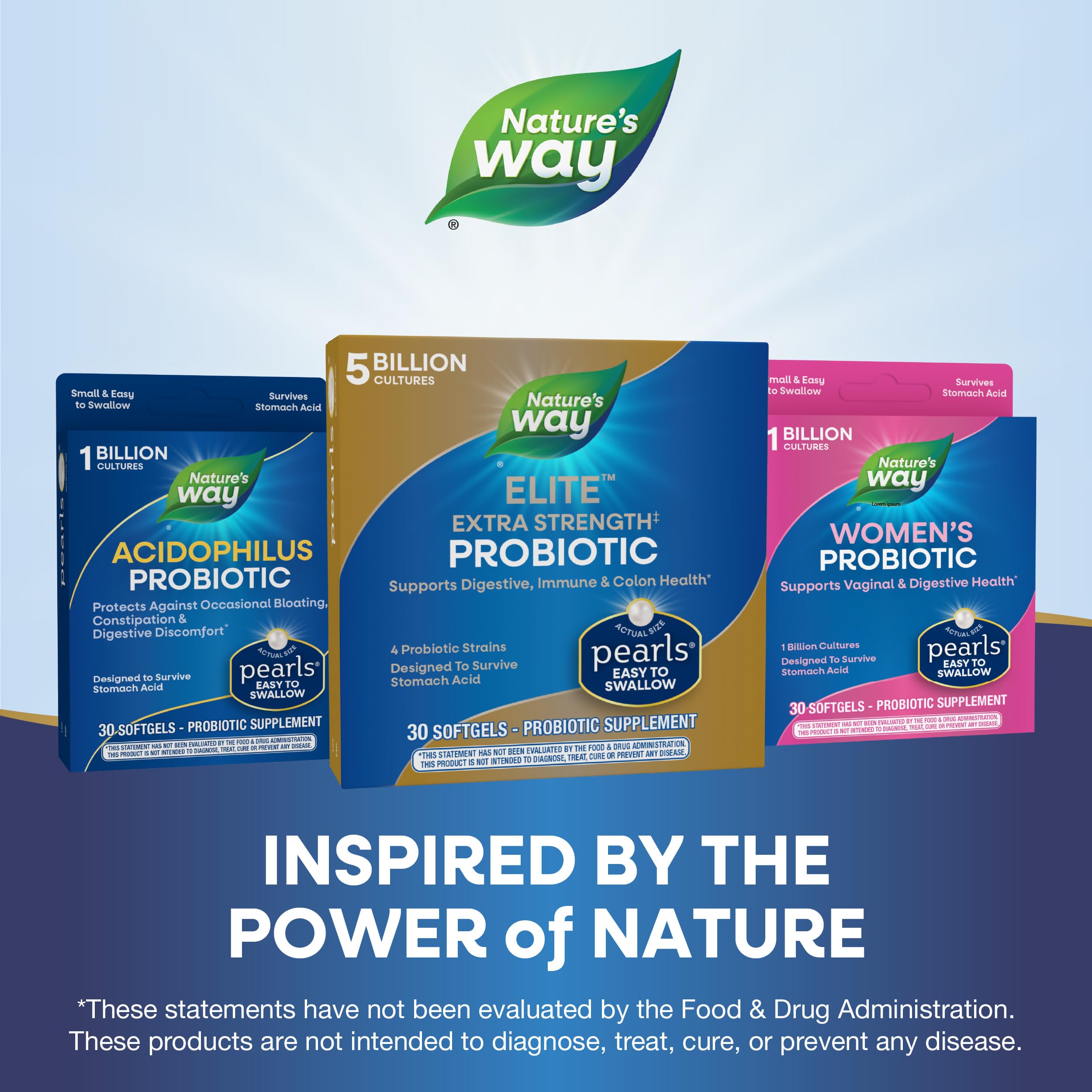 Foto 7 | Perlas Probióticas Nature's Way Elite Extra Strength 30 Cápsulas Blandas - Venta Internacional.