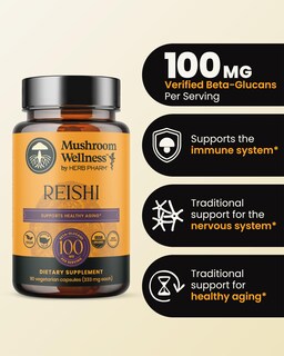 Foto 2 | Suplemento Herb Pharm Mushroom Wellness Reishi 90 Cápsulas - Venta Internacional.