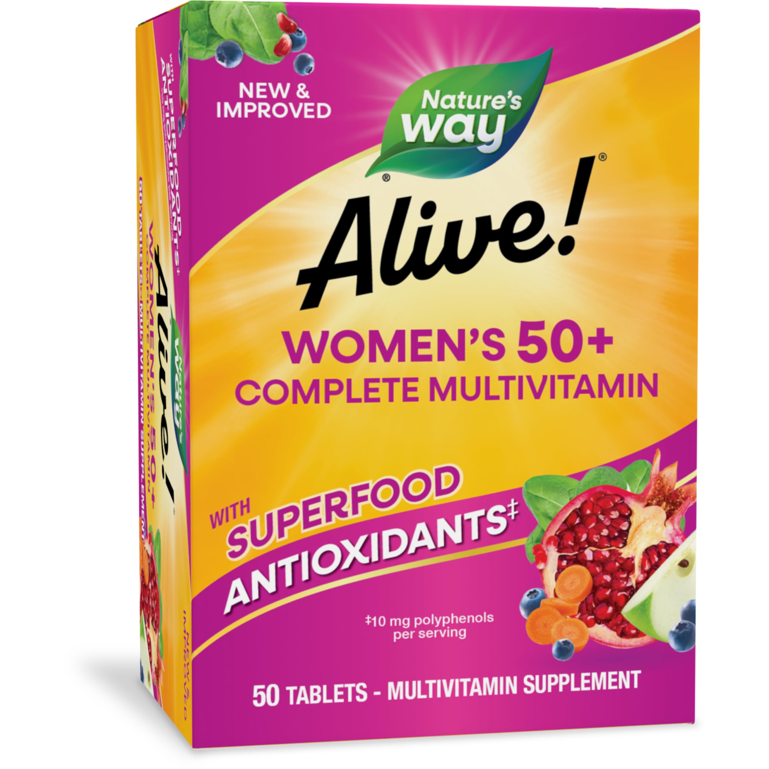 Foto 2 pulgar | ¡multivitamínico Nature's Way Alive! 50 O Más Comprimidos Para Mujeres - Venta Internacional.