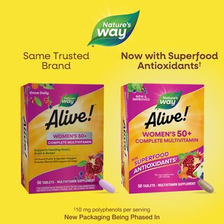 Foto 2 | ¡multivitamínico Nature's Way Alive! 50 O Más Comprimidos Para Mujeres - Venta Internacional.