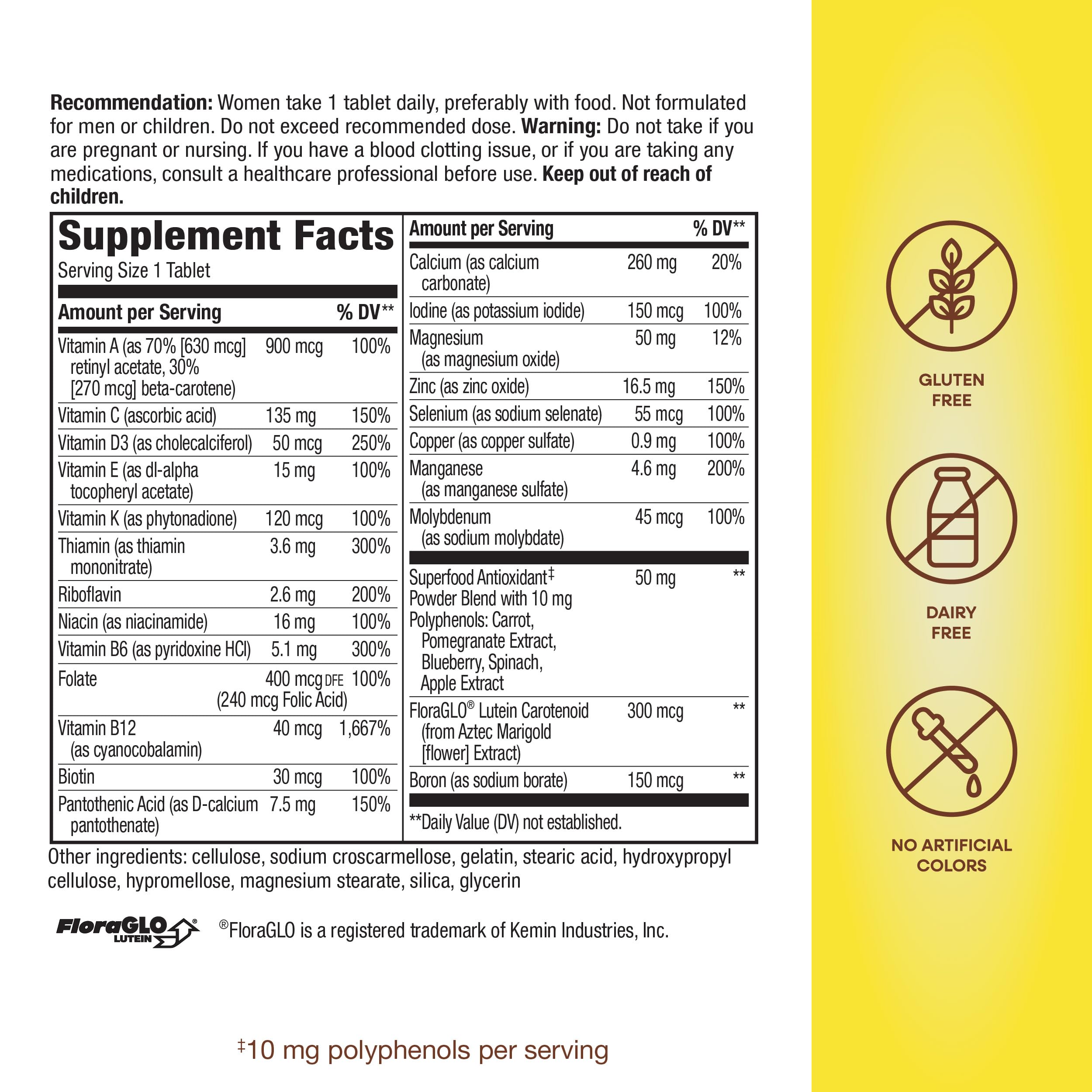 Foto 6 pulgar | ¡multivitamínico Nature's Way Alive! 50 O Más Comprimidos Para Mujeres - Venta Internacional.