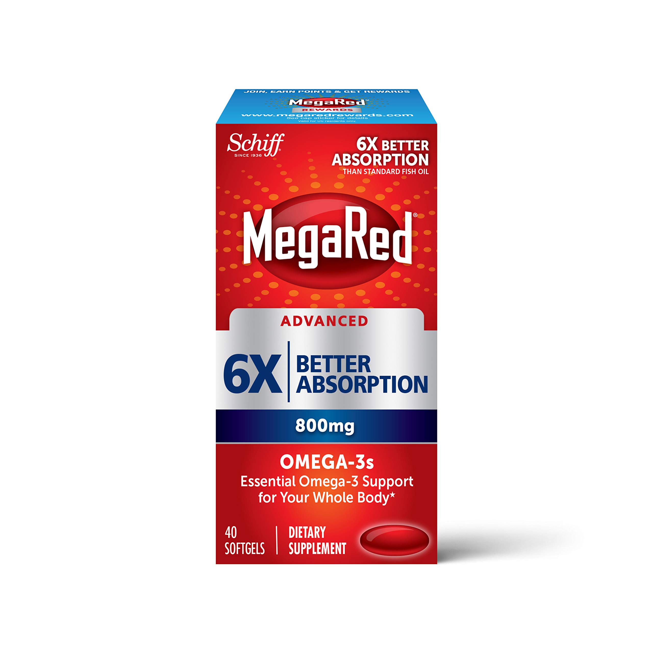 Foto 1 | Suplemento Megared Advanced Triple Absortion 800 Mg 40 Cápsulas Blandas - Venta Internacional.