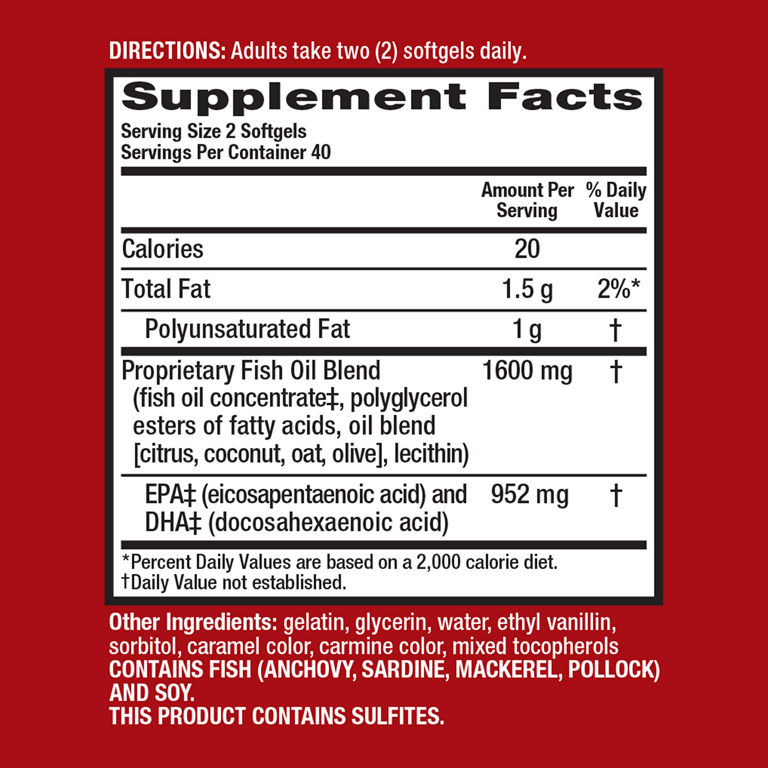 Foto 3 pulgar | Suplemento Megared Advanced Triple Absortion 800 Mg 40 Cápsulas Blandas - Venta Internacional.