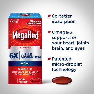 Foto 4 | Suplemento Megared Advanced Triple Absortion 800 Mg 40 Cápsulas Blandas - Venta Internacional.