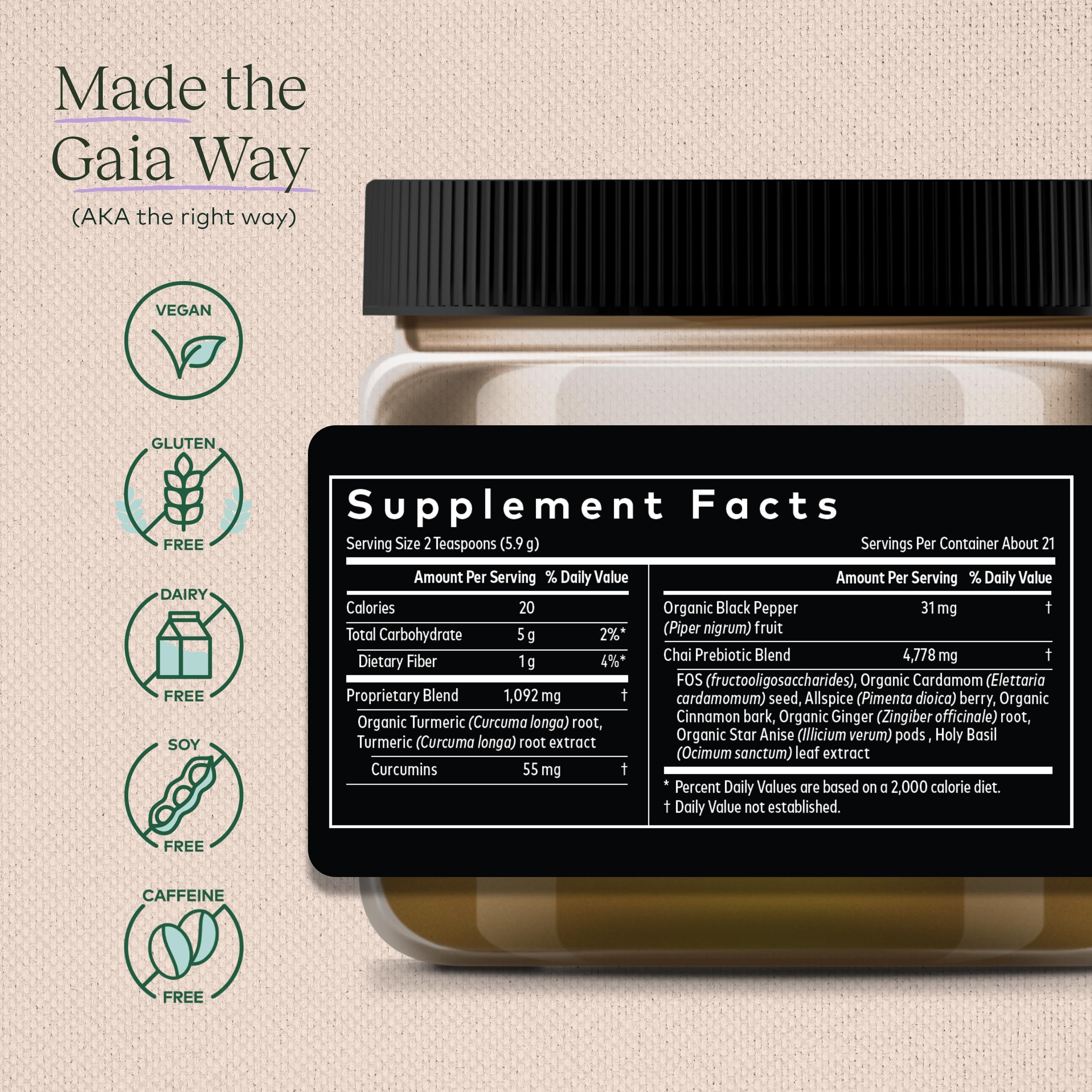 Foto 3 pulgar | Mezcla De Cúrcuma Gaia Herbs Turmeric Boost Restore 125 Ml - Venta Internacional.