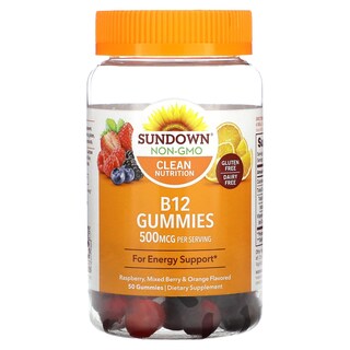 Foto 1 | Suplemento De Gomitas B12 De Sundown Naturals 500 Mcg 50 Gomitas - Venta Internacional.