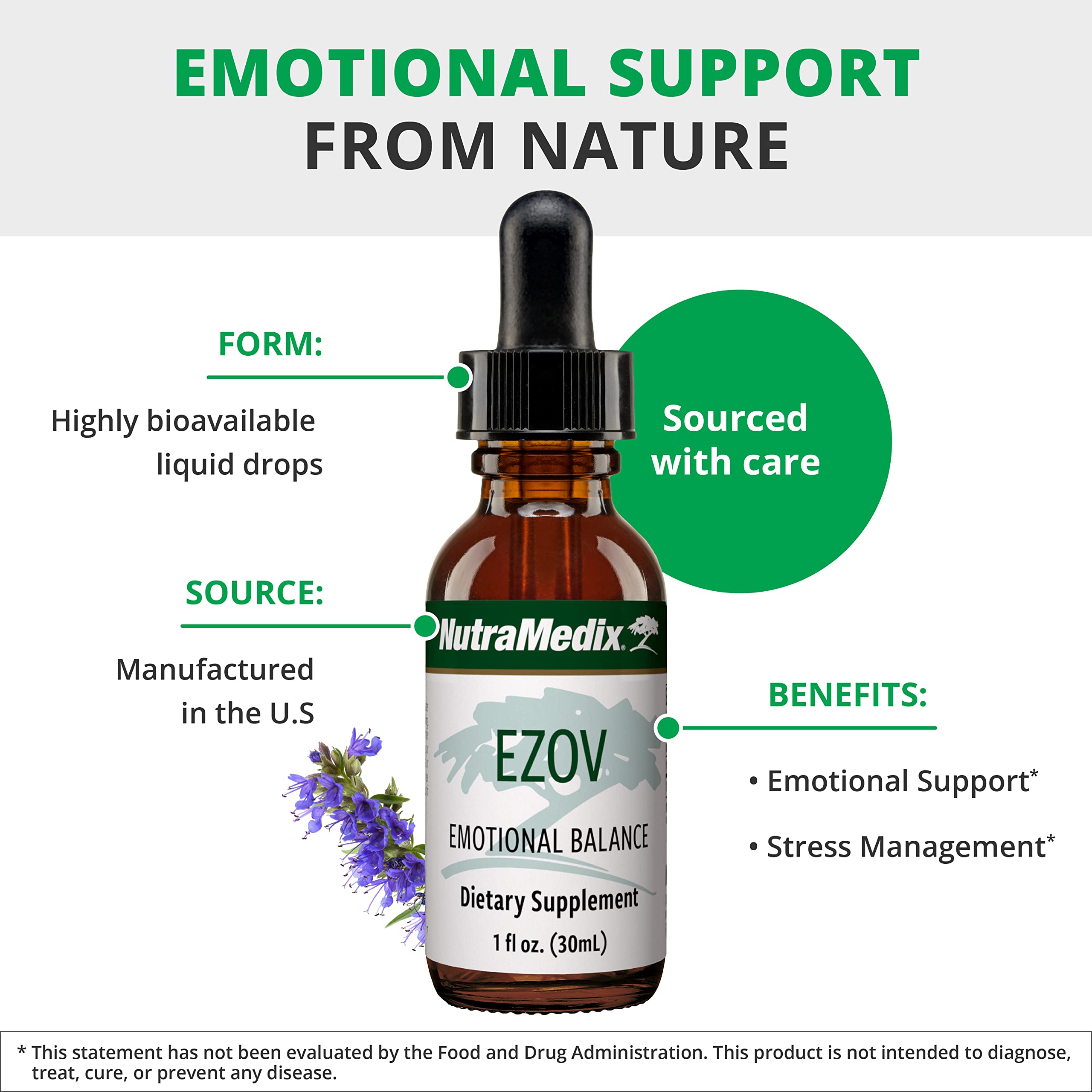 Foto 4 | Suplemento Líquido Nutramedix Ezov Hyssop Plant 30 Ml - Venta Internacional.