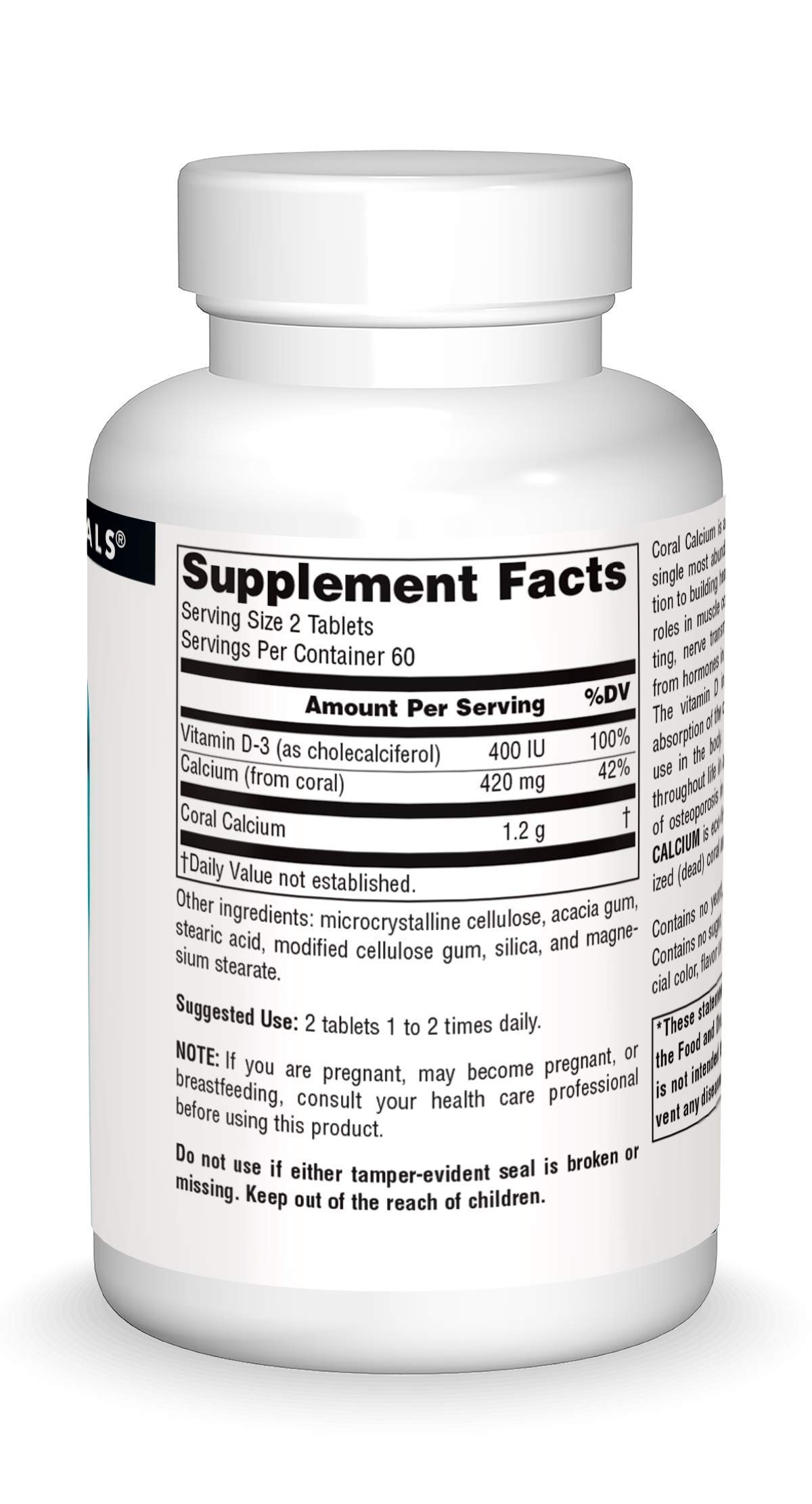 Foto 3 | Supplement Source Naturals Coral Calcium 120 Comprimidos - Venta Internacional.