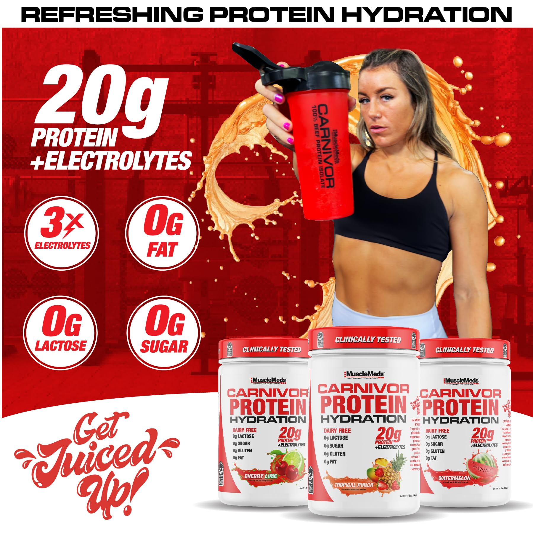 Foto 6 pulgar | Bebida Hidratante Proteica En Polvo Musclemeds Carnivor 20g - Venta Internacional.
