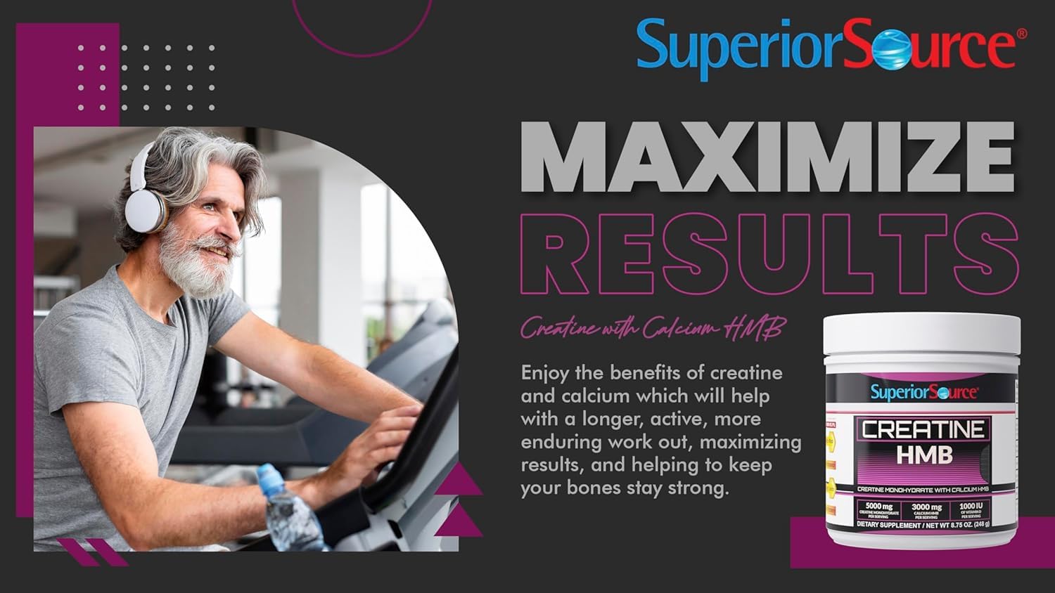 Foto 8 pulgar | Suplemento Superior Source Creatina Hmb 250 Ml Sin Sabor - Venta Internacional.